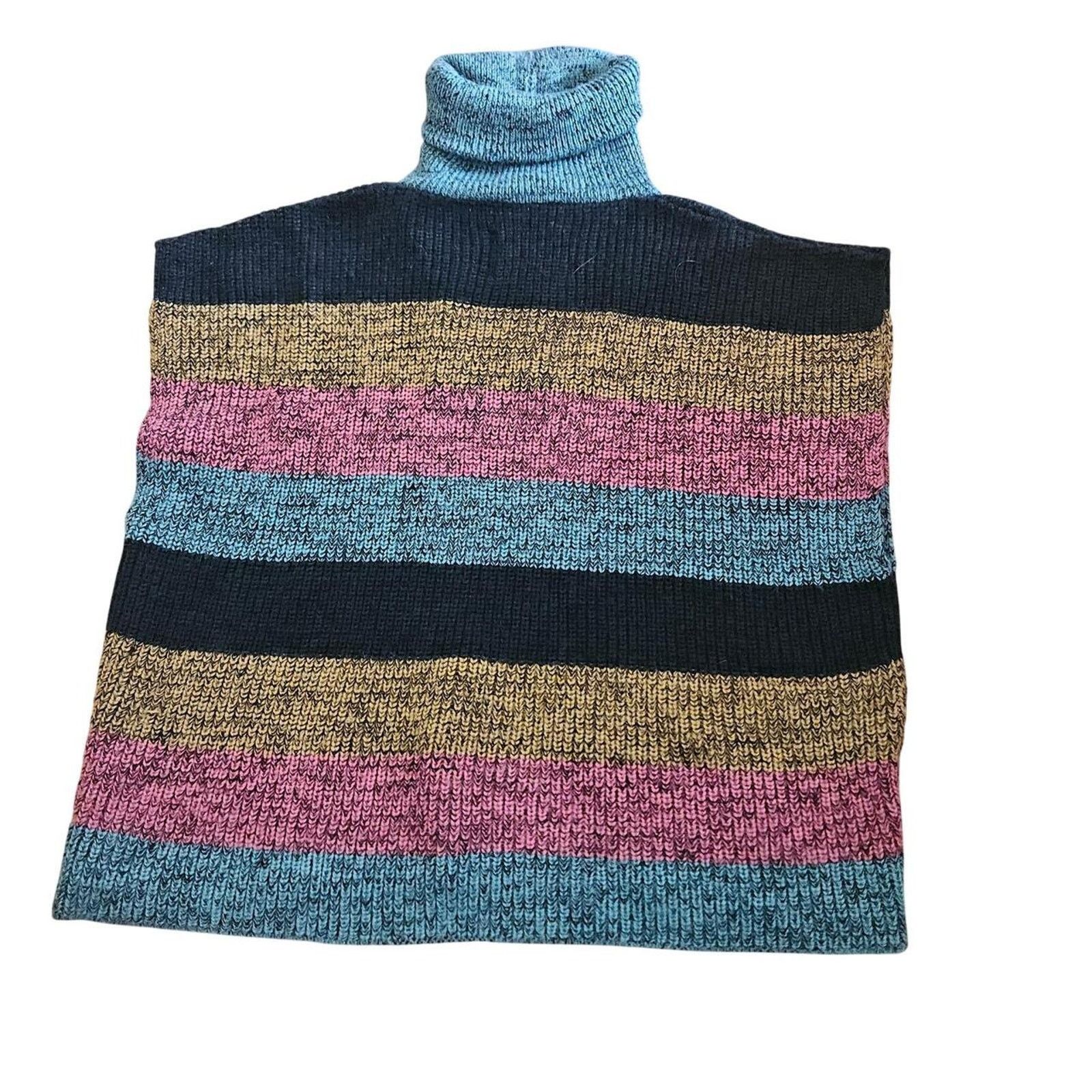 Anthropologie Anthropologie striped quarter zip sweater poncho Size M / US 6-8 / IT 42-44 - 5 Thumbnail