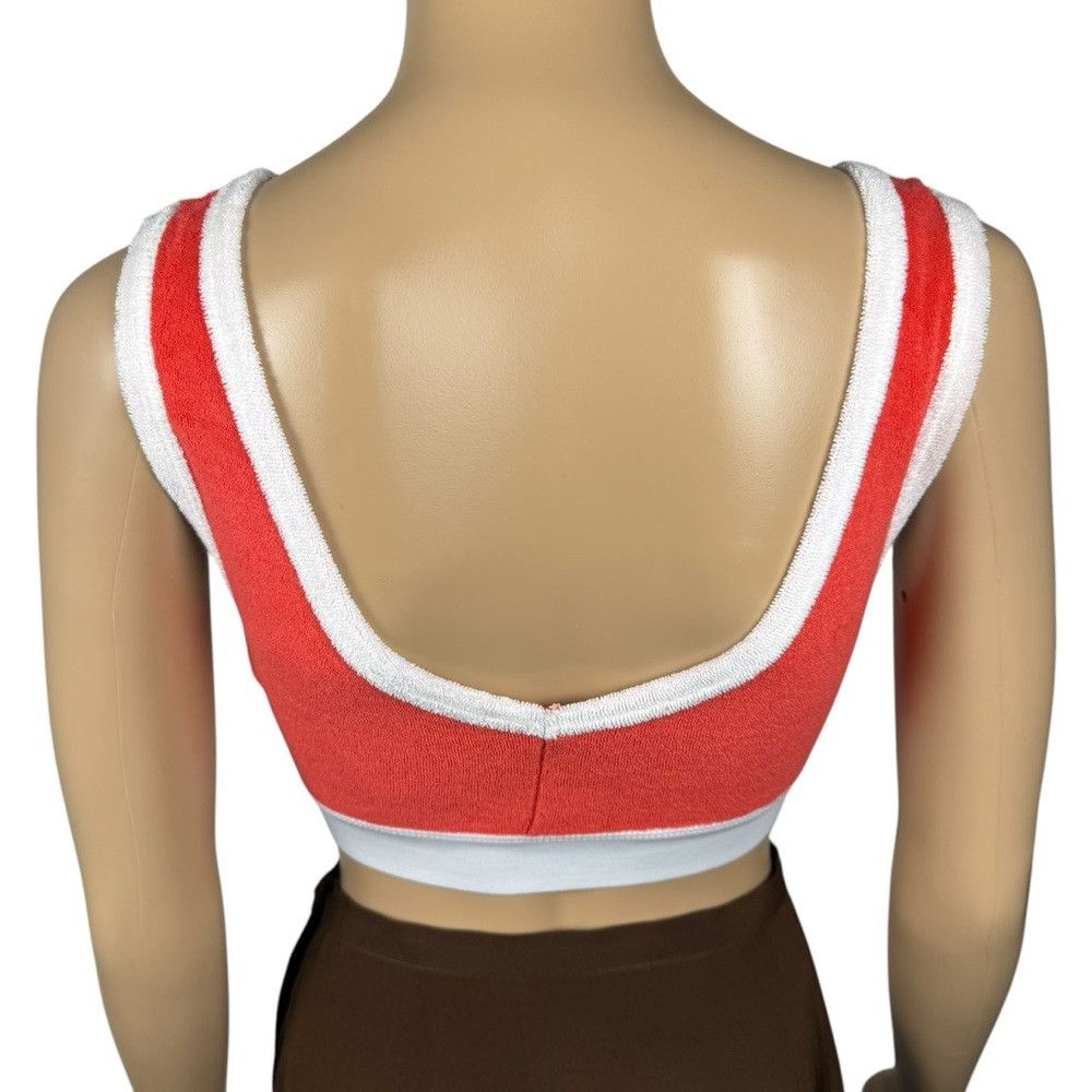 Zara New Zara Terry Cloth Cotton Red Bra Top Size S Size S / US 4 / IT 40 - 4 Thumbnail