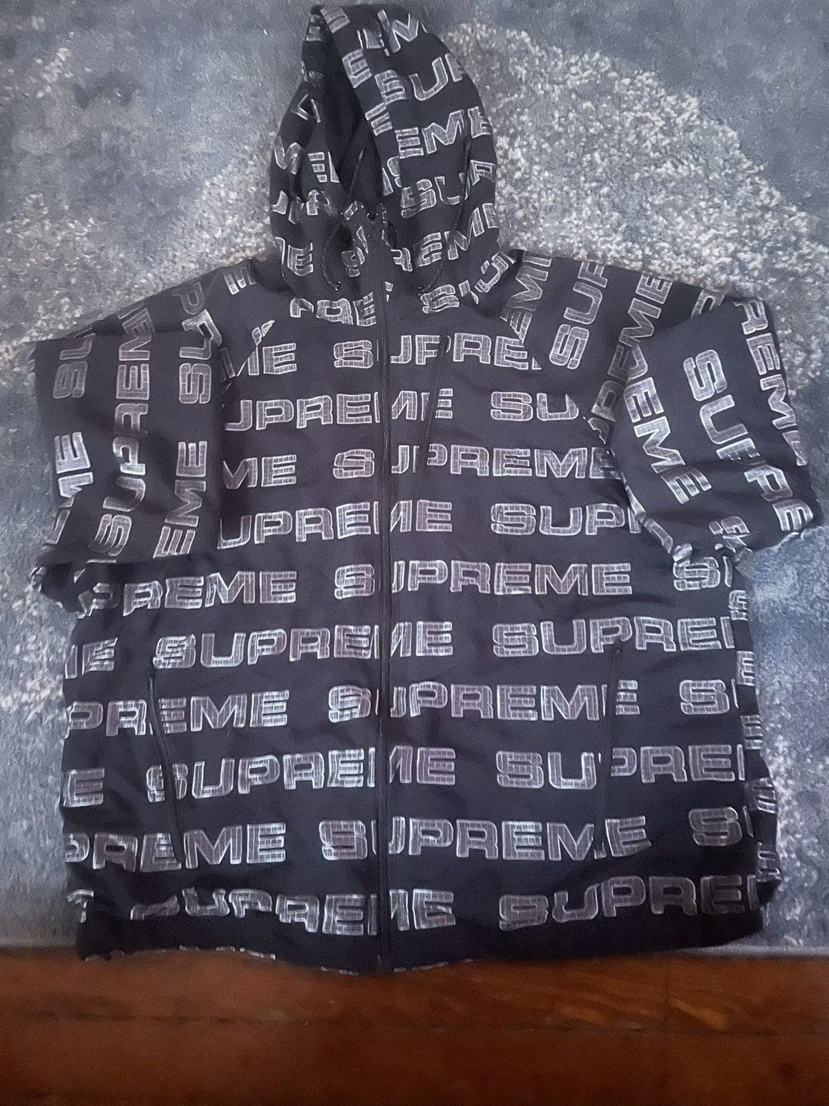 Supreme SUPREME LOGO RIPSTOP HOODED TRACK JACKET Size US L / EU 52-54 / 3 - 1 Thumbnail
