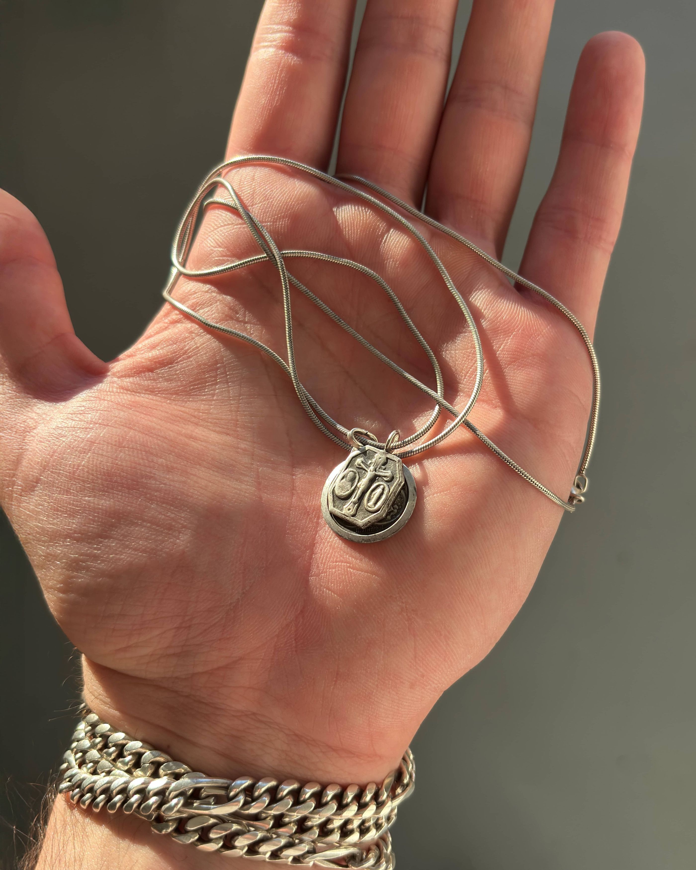 Other Sterling Silver Rope Chain with Pendants Size ONE SIZE - 8 Thumbnail