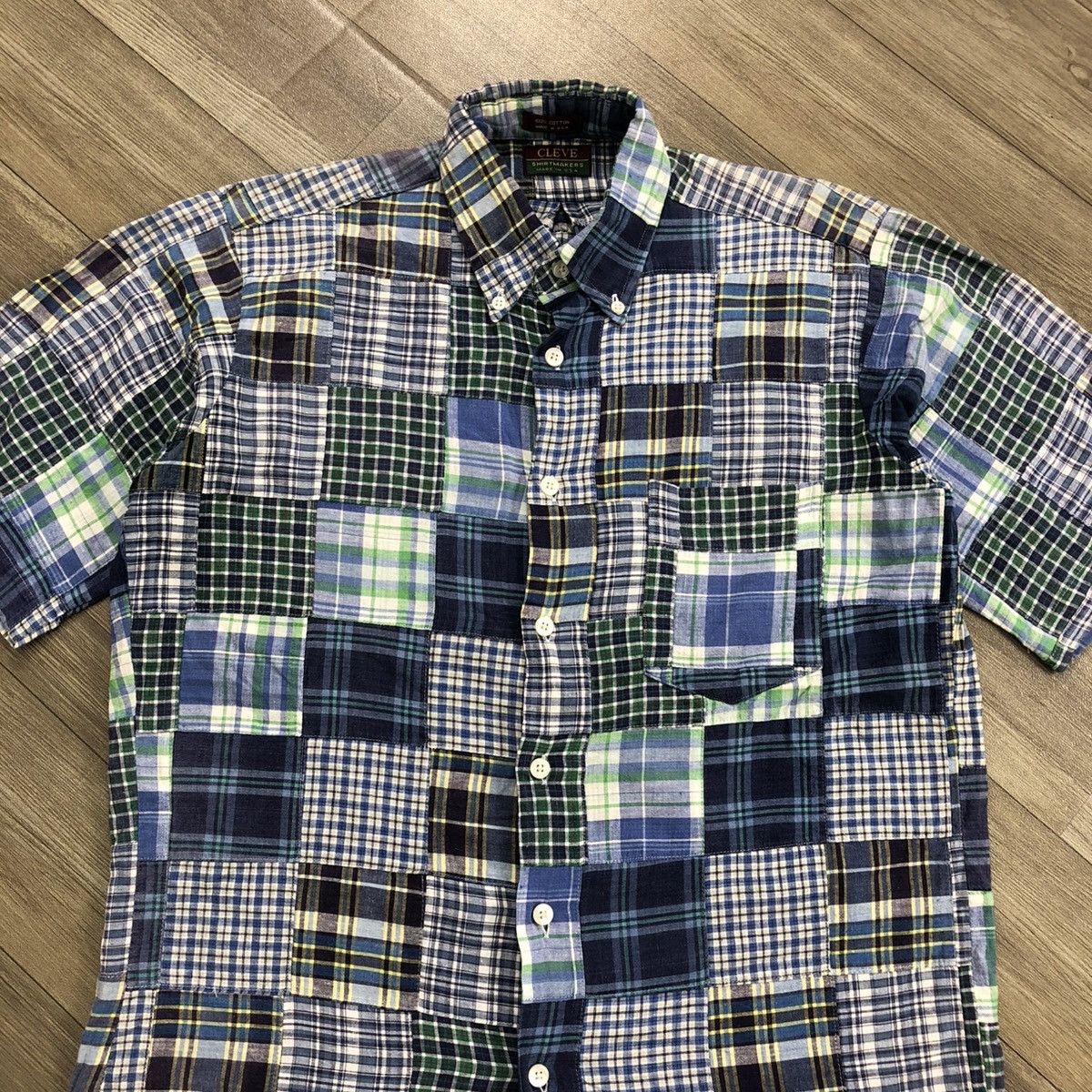 Japanese Brand Vintage Cleve USA Patchwork Shirt Y2K Ifsixwasnine Lgb Goa Size US M / EU 48-50 / 2 - 2 Thumbnail