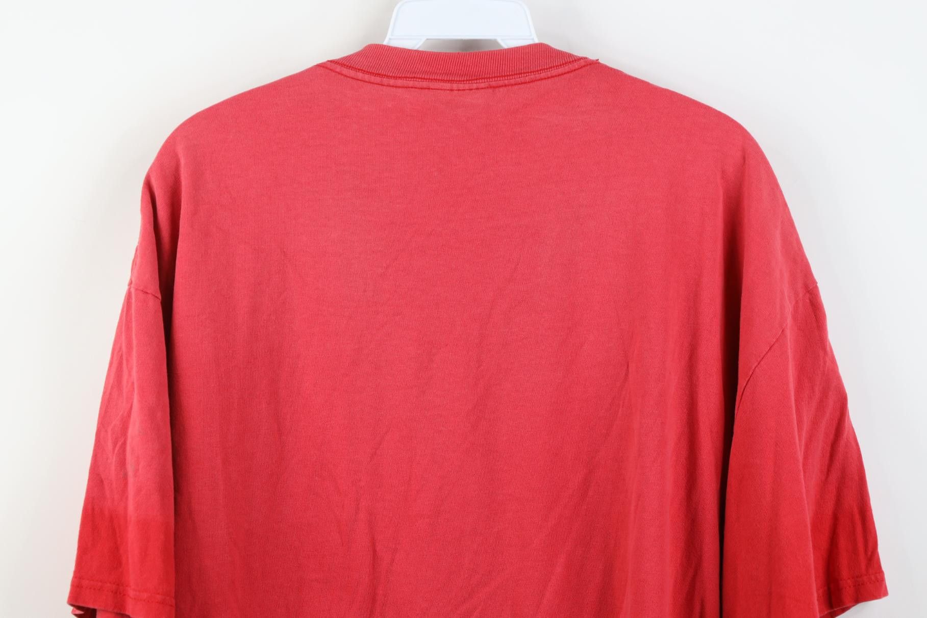 Vintage Vintage 90s Spell Ohio State University T-Shirt Red Cotton Size US XL / EU 56 / 4 - 15 Thumbnail