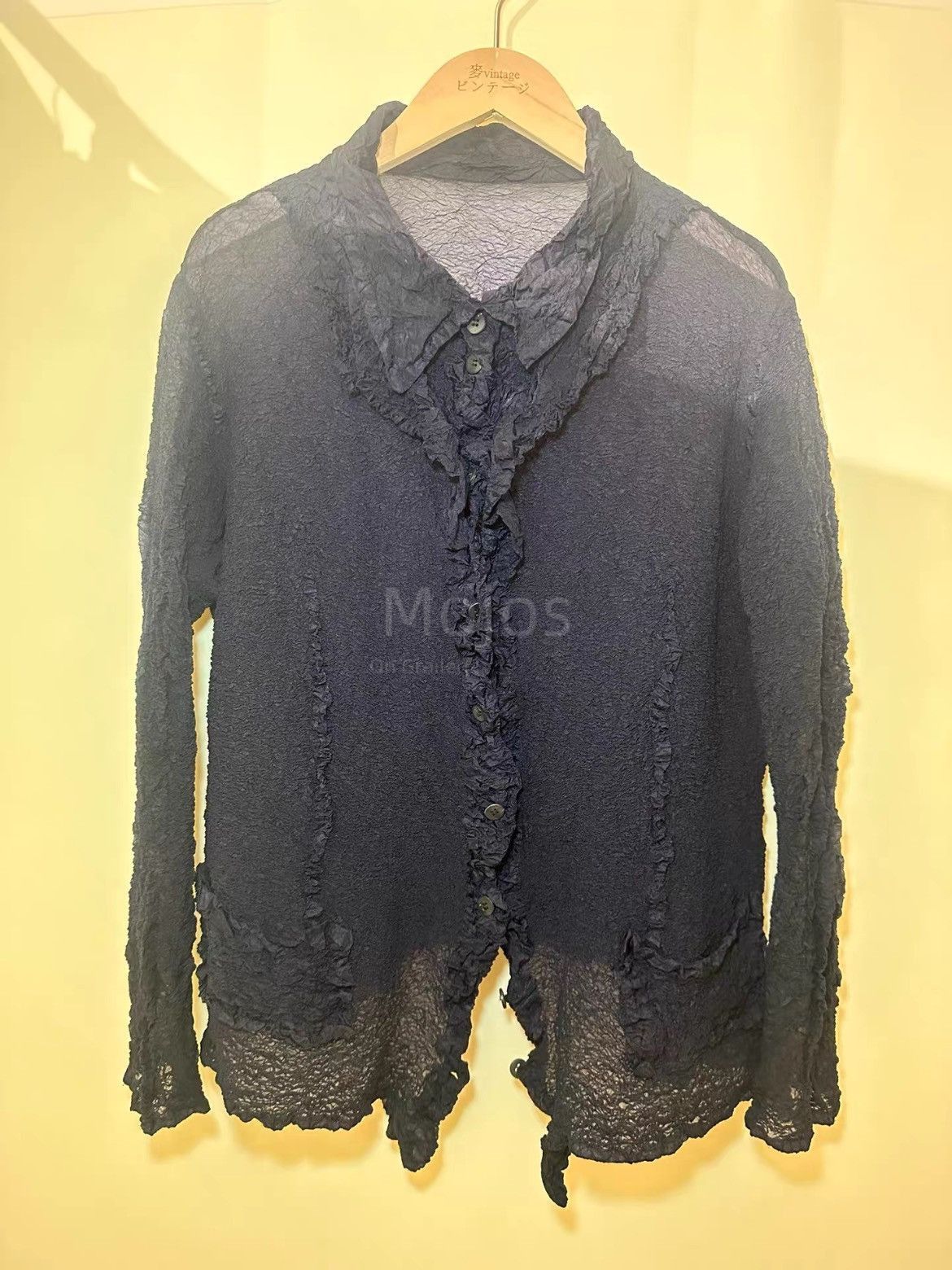 Issey Miyake Sz F Issey Miyake HaaT Winkled Flower Line Shirt-2508 Size US S / EU 44-46 / 1 - 1 Thumbnail