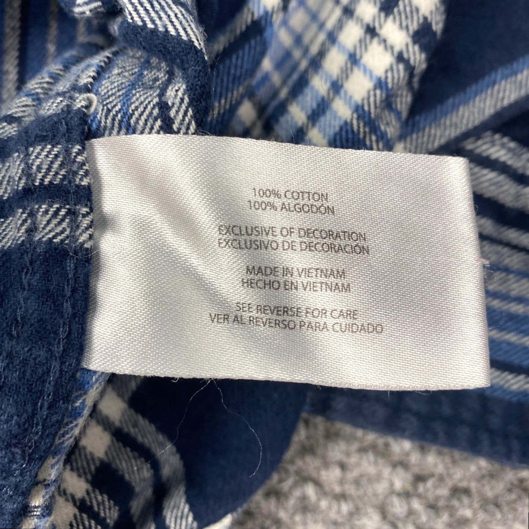 Eddie Bauer VINTAGE Eddie Bauer Flannel Shirt Mens Large Blue Plaid Long Sleeve Button-Up Size US L / EU 52-54 / 3 - 6 Thumbnail