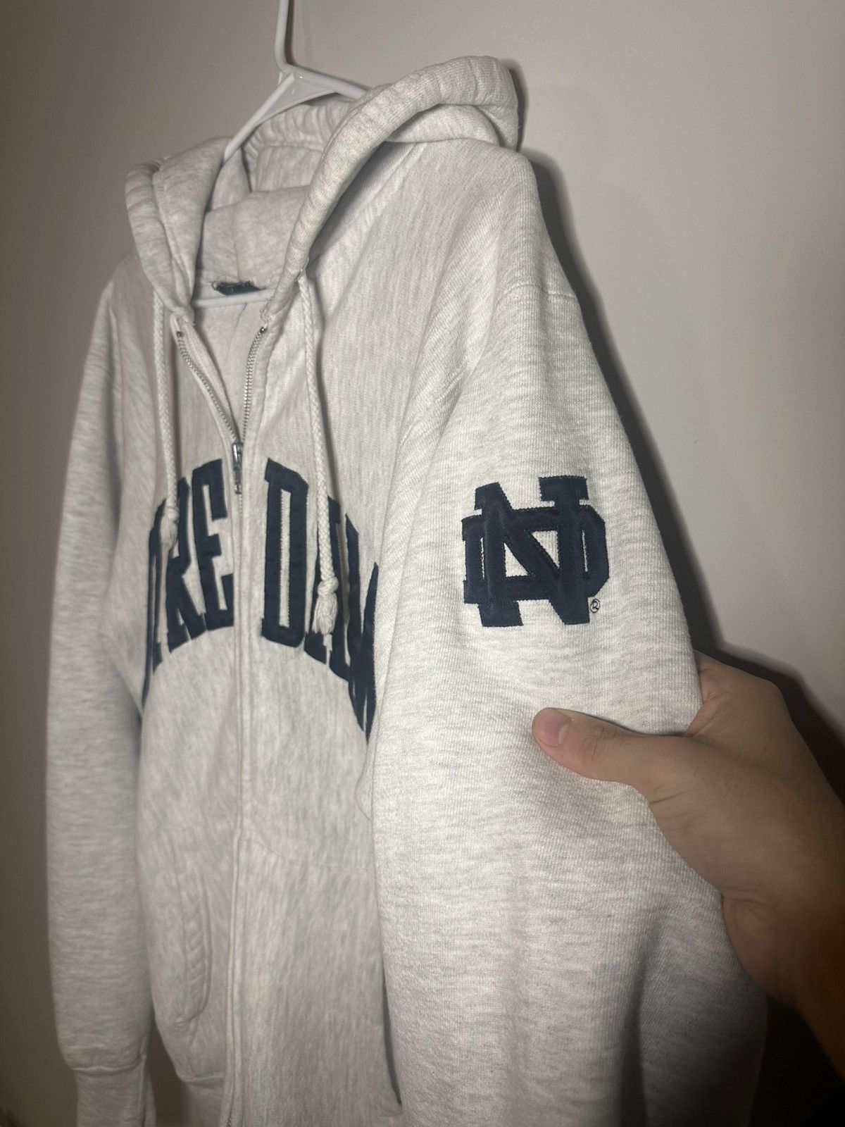 Other Vintage Notre Dame Zip Up Hoodie Size US M / EU 48-50 / 2 - 3 Thumbnail