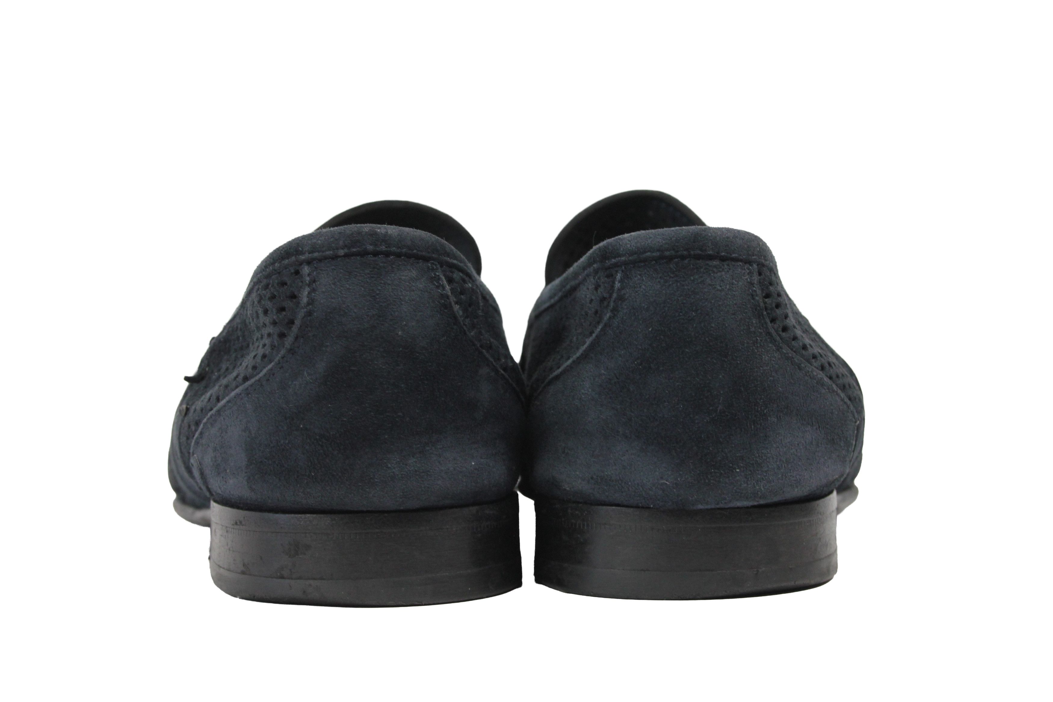 John Galliano 00S Logo Y2K Style Suede Mesh Loafers Vintage Size US 11 / EU 44 - 10 Thumbnail