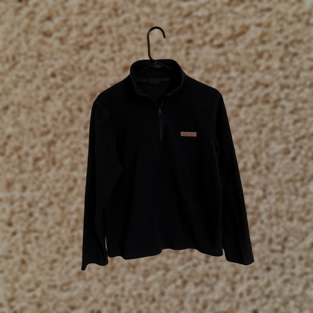 Vineyard Vines VINEYARD VINES Navy Blue Polyester Fleece 1/4 Zip Pullover Jacket Men Small Size US S / EU 44-46 / 1 - 1 Thumbnail