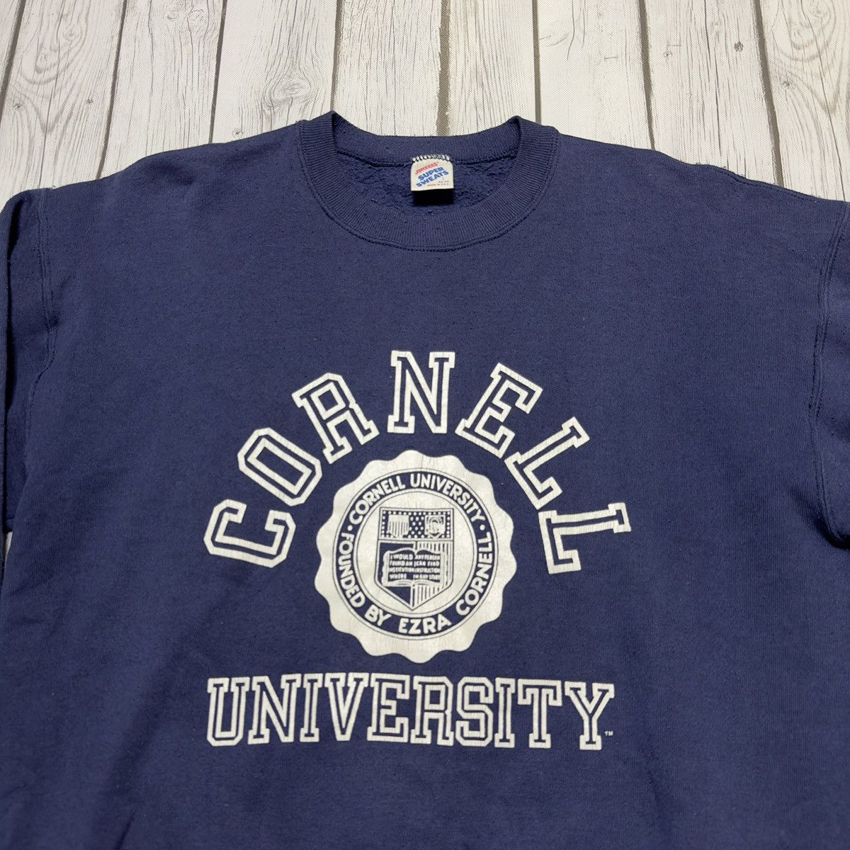 Jerzees × Vintage Vintage Cornell University sweatshirt Size US L / EU 52-54 / 3 - 3 Thumbnail