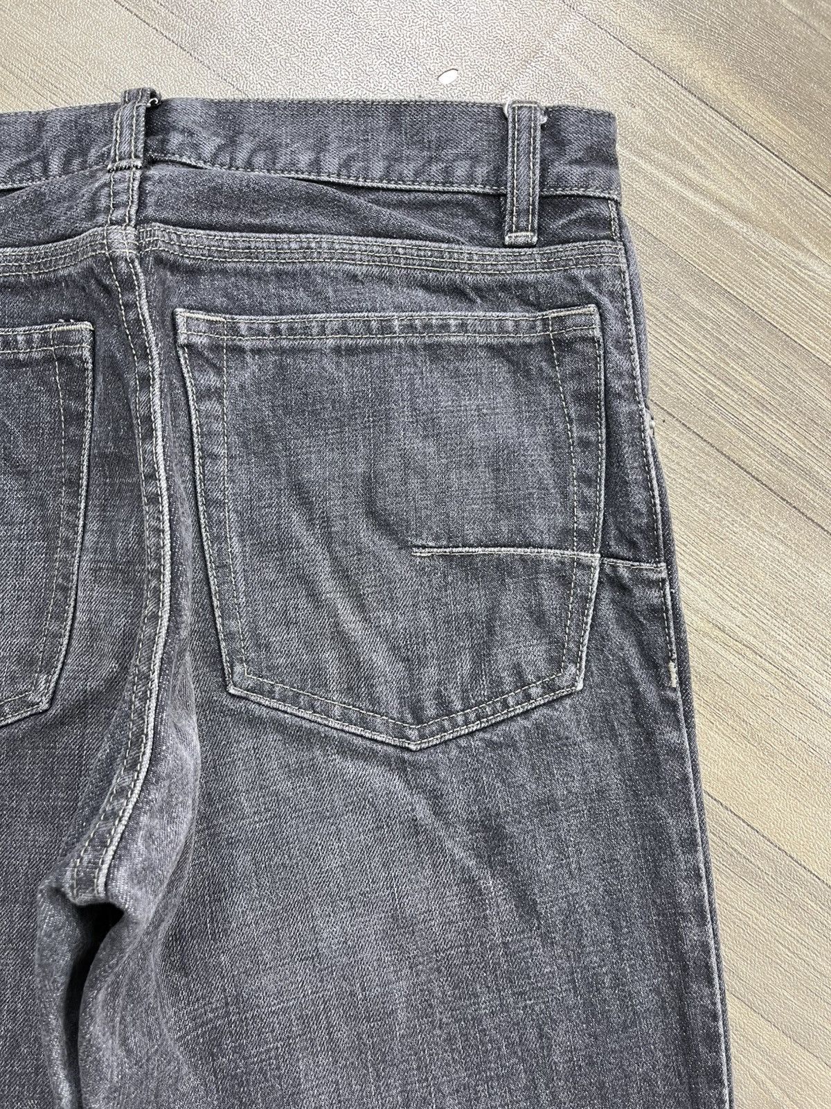 Yohji Yamamoto Japanese Design Ined Homme Yohji Yamamoto Faded Black Jeans Size US 29 - 11 Thumbnail