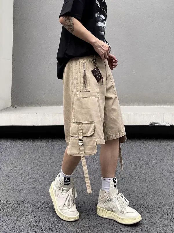 VIBE Retro Hip Hop Multi-Pocket Loose Casual Shorts Size US 32 / EU 48 - 8 Thumbnail