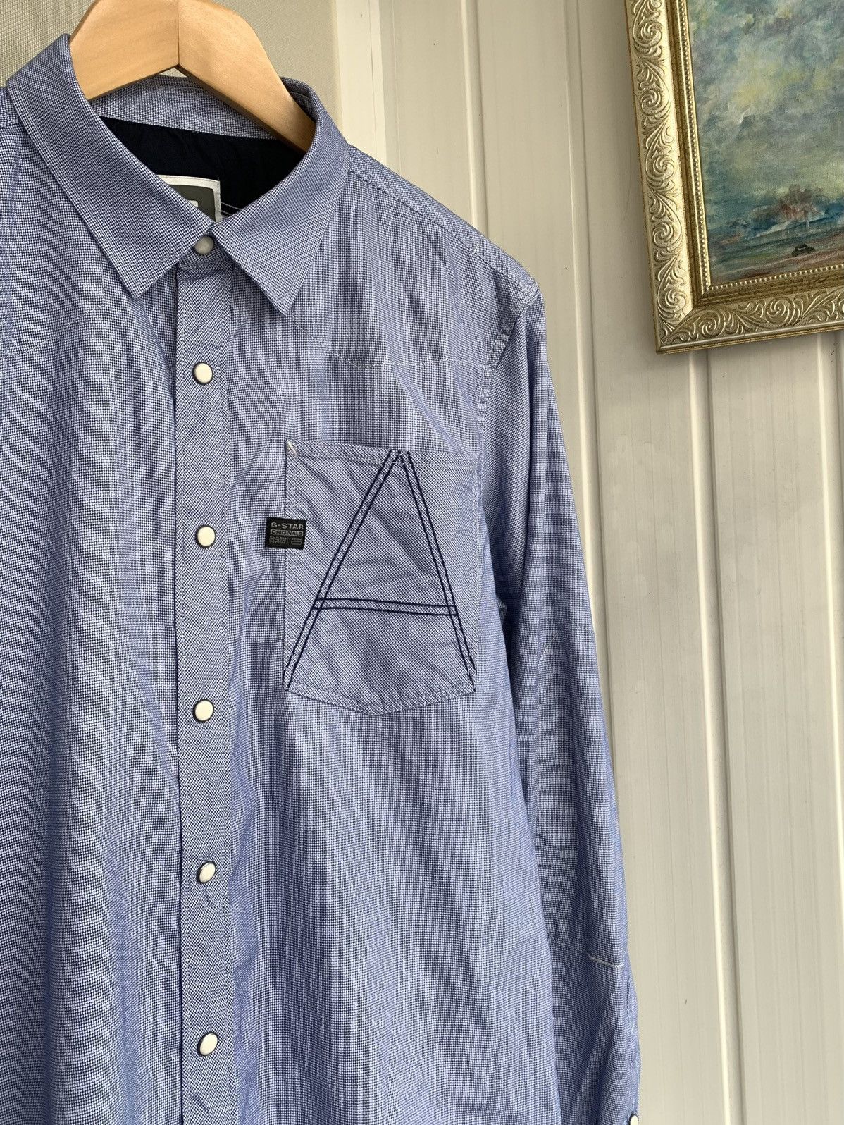 G-Star G-STAR RAW Long Sleeve Crotch Button Shirt Mens Size M-L Size US L / EU 52-54 / 3 - 3 Thumbnail
