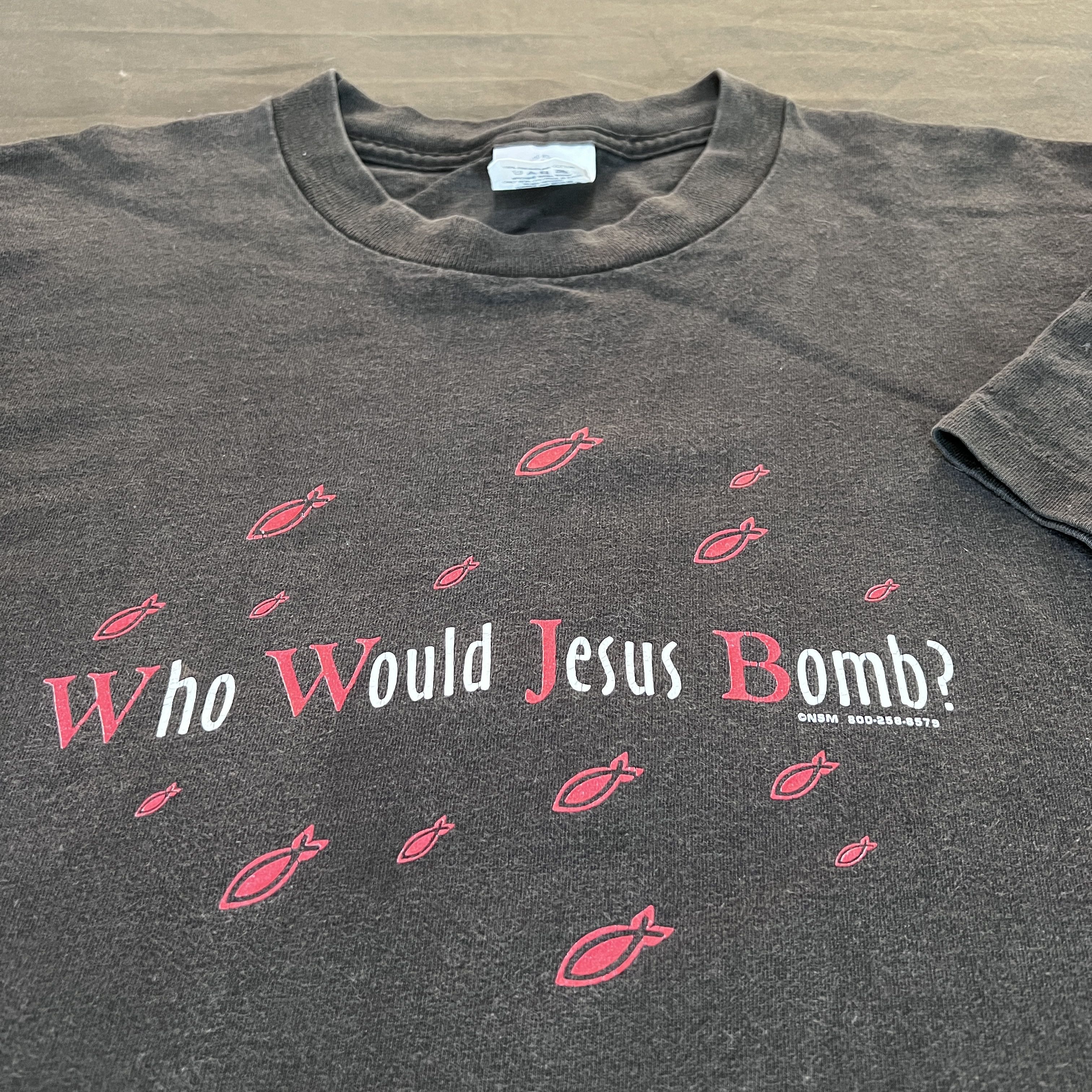 Vintage 90s Jesus God Bible Holy Promo Tee Faded