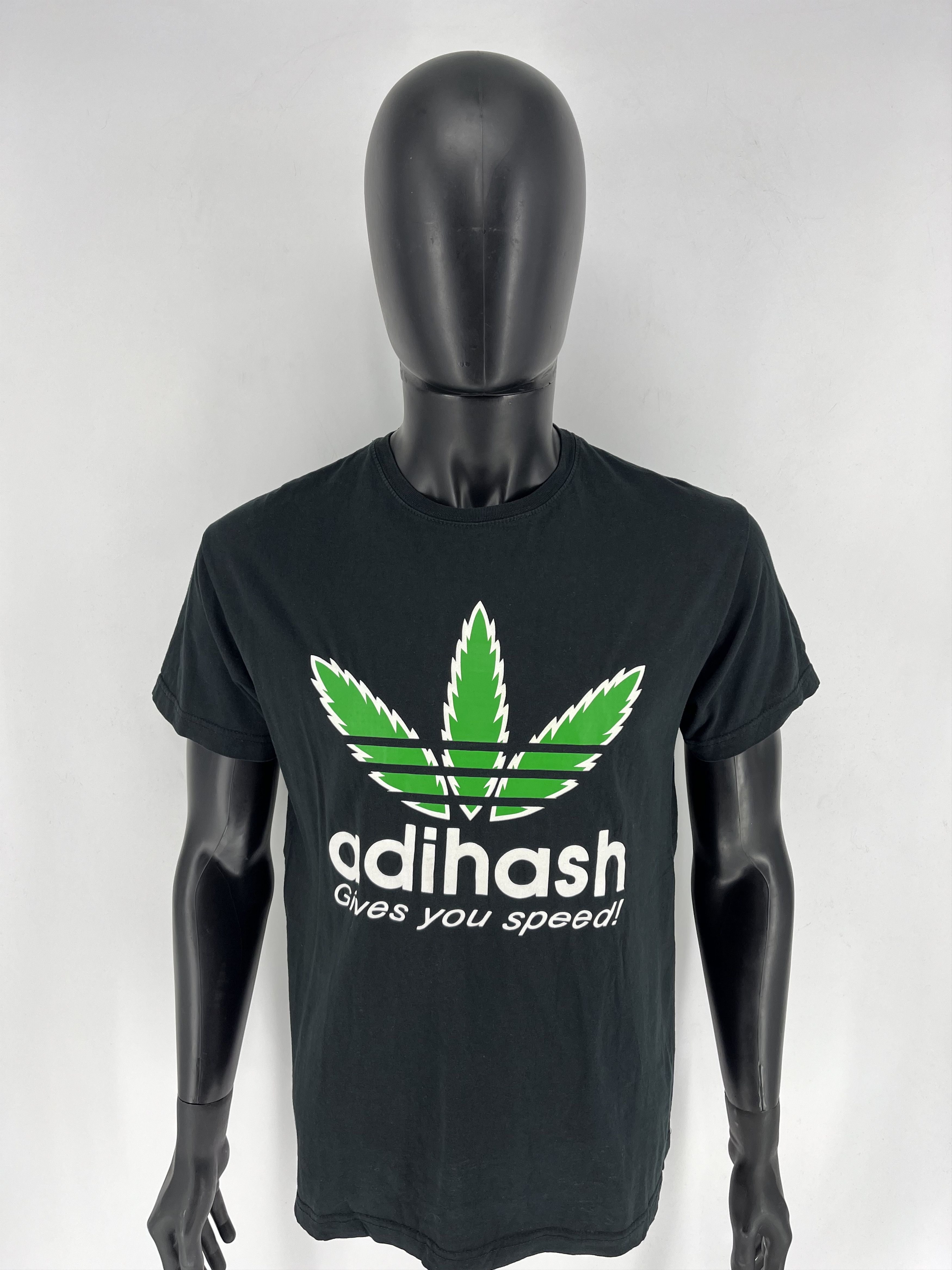 Vintage Vintage Y2K Adihash Gives You Speed Single Stitch T-shirt Size US L / EU 52-54 / 3 - 5 Thumbnail
