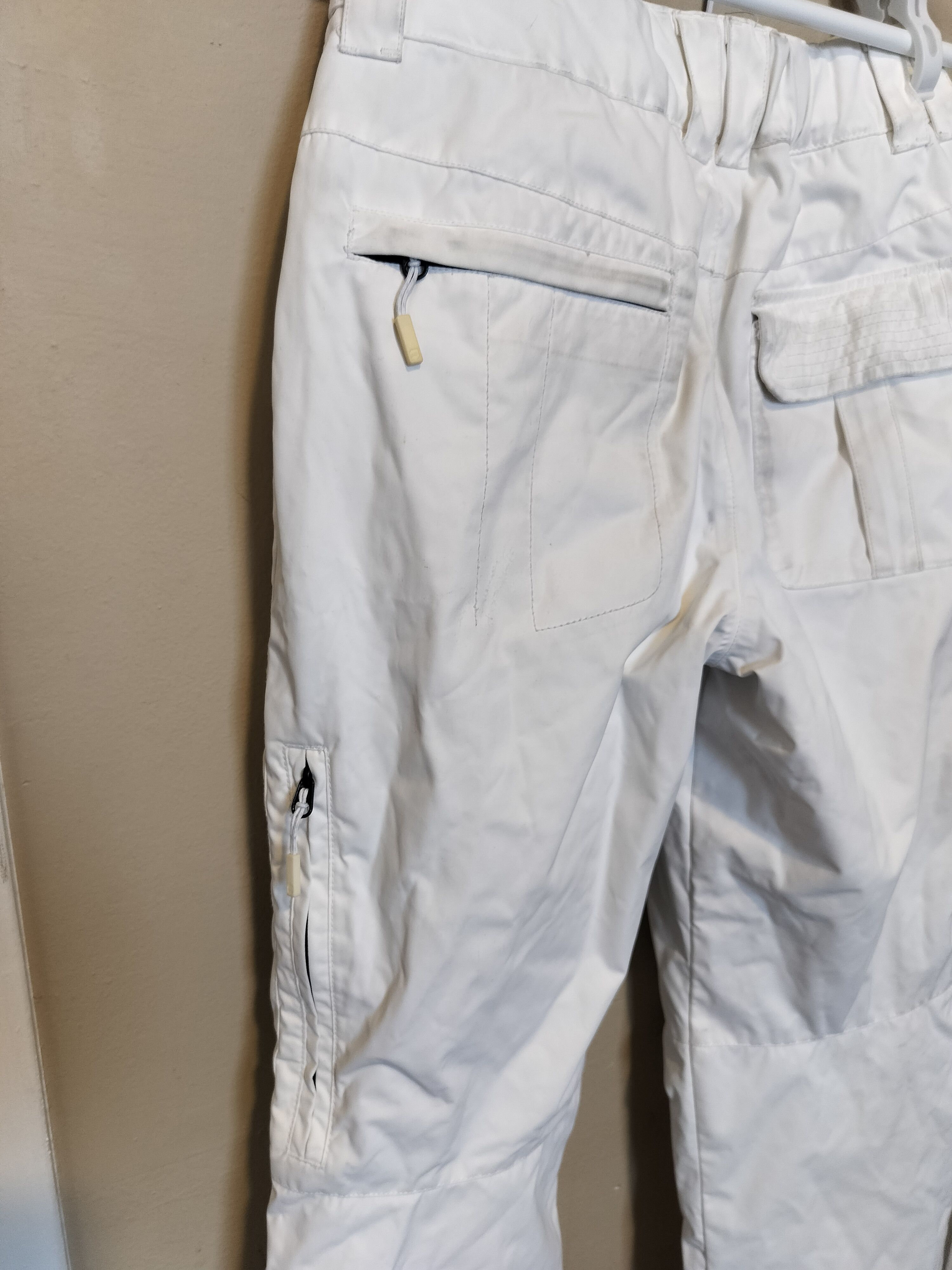 Orage Women's White Snow Pants by Orage, Size L, Adjustable Waist Size 28" / US 6 / IT 42 - 4 Thumbnail