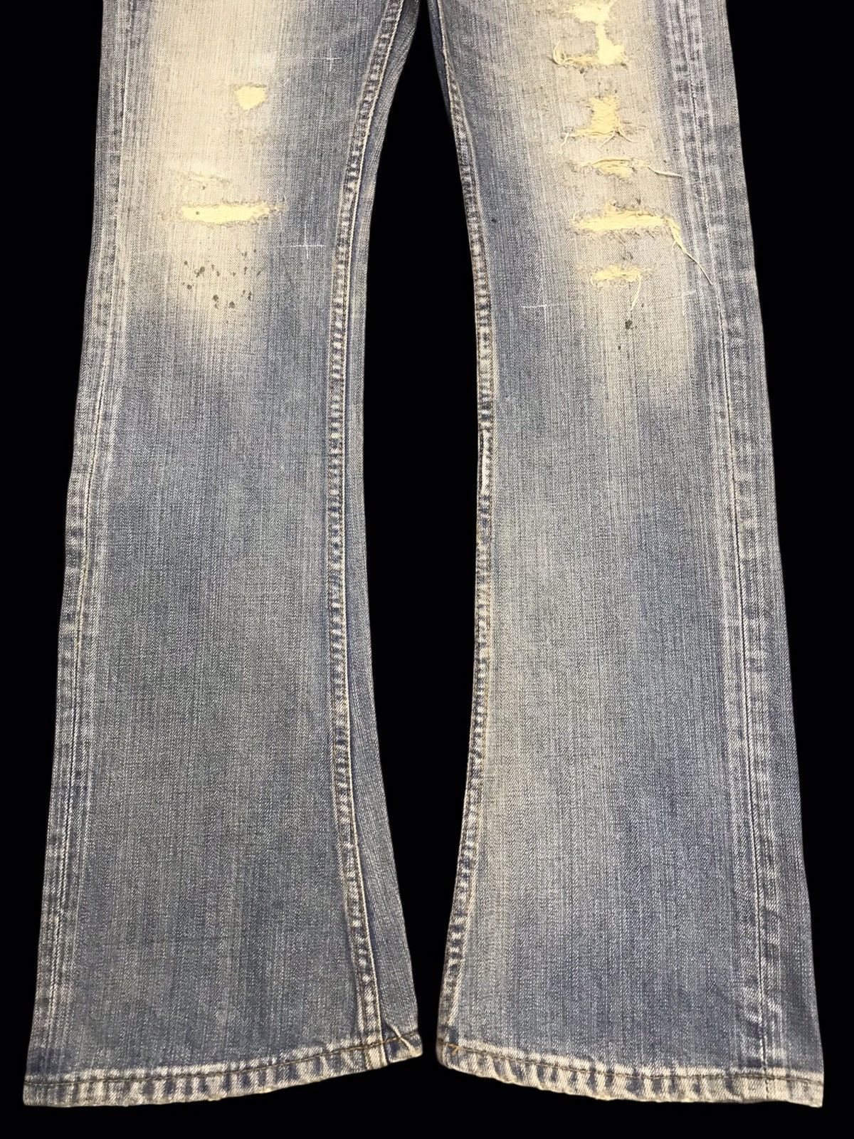Japanese Brand 💥FLARE💥JackRose Japan Sick Distressed Patchwork Denim F137 Size US 32 / EU 48 - 7 Thumbnail