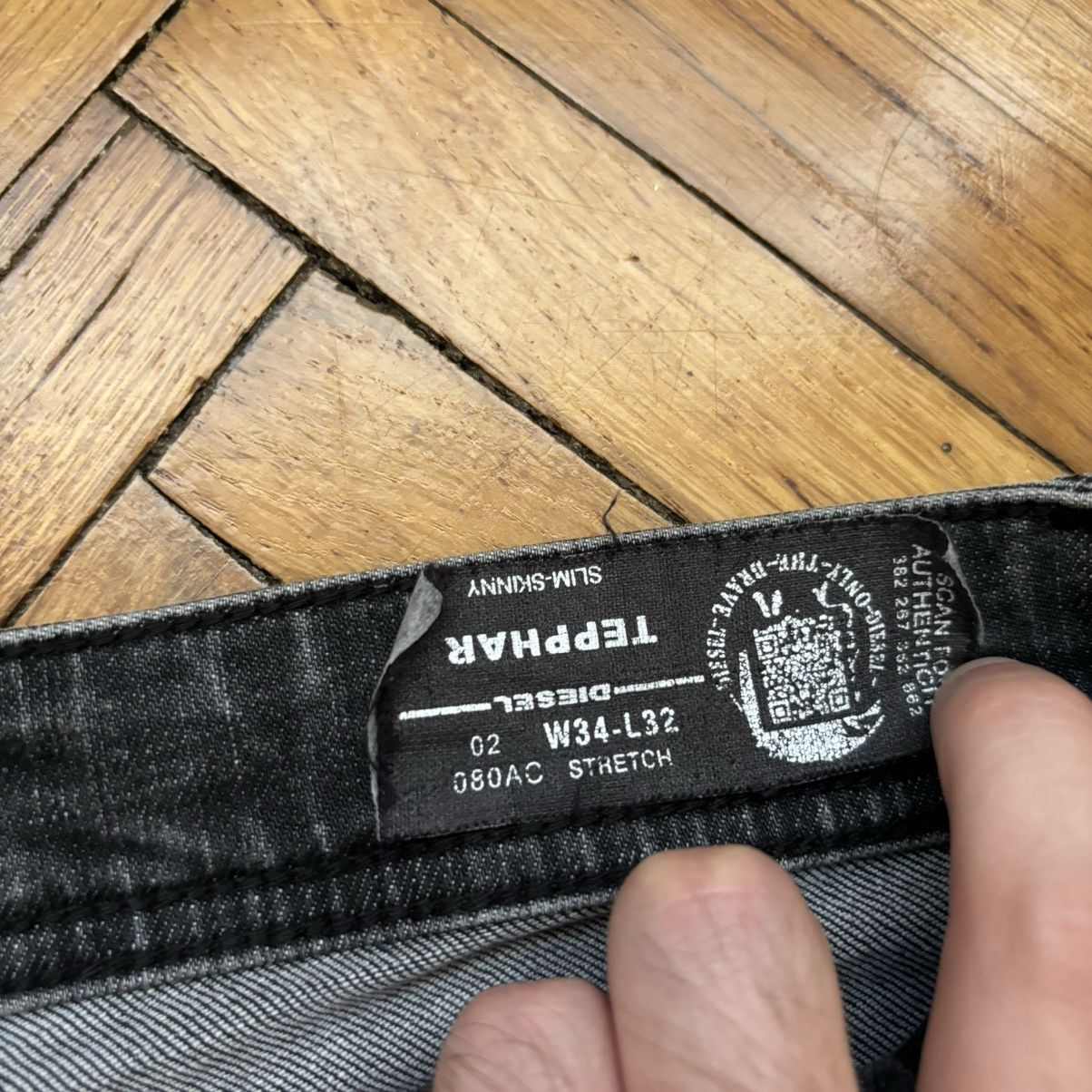 Diesel × Diesel Black Gold Distressed Diesel Denim Jeans Made in Italy Size US 34 / EU 50 - 9 Thumbnail