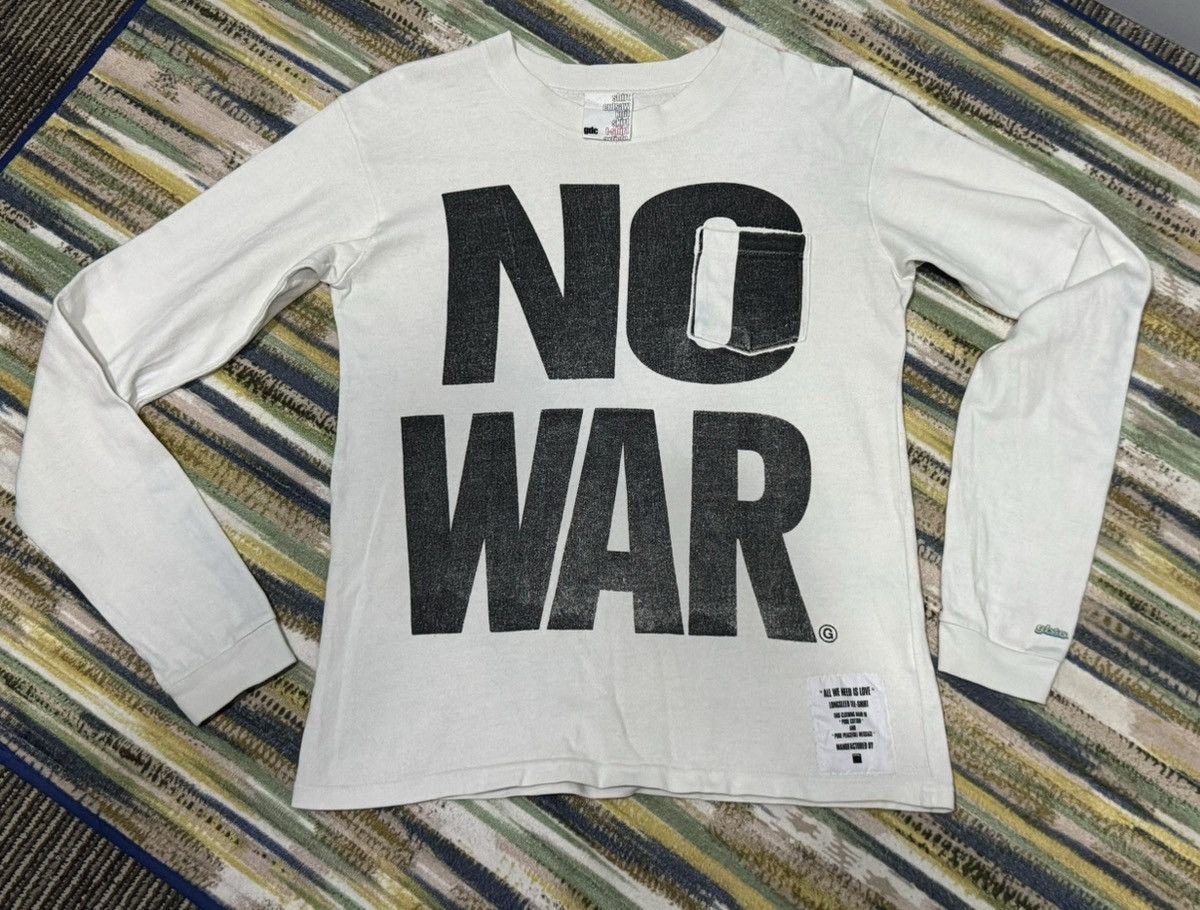 Japanese Brand Narcotic GDC "No War" Pocket Tee Long Sleeve Tee Shirt Size S / US 4 / IT 40 - 3 Thumbnail