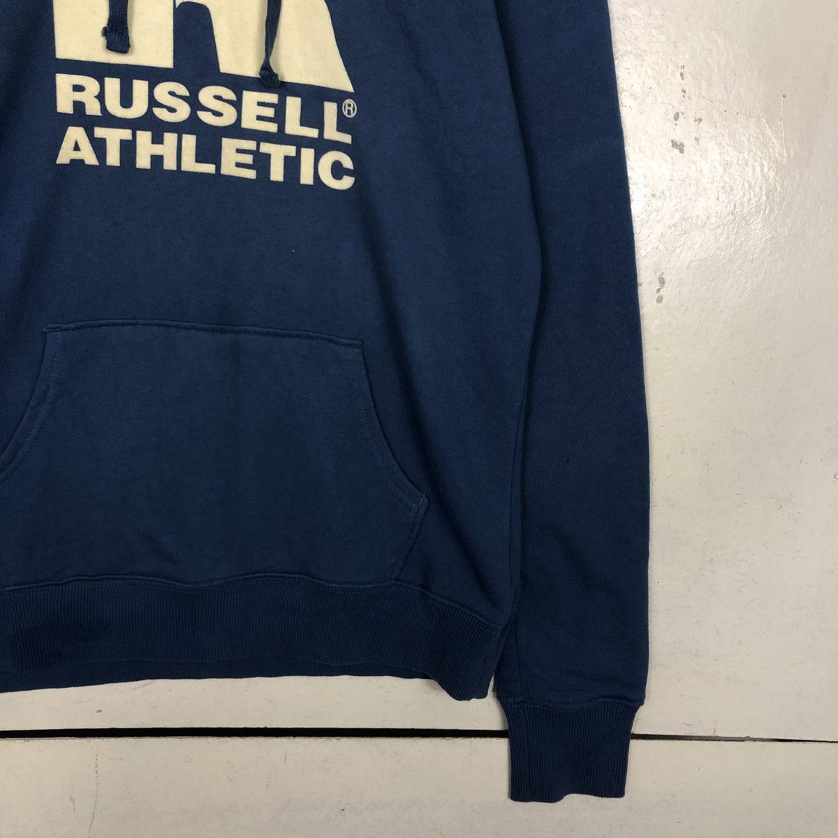 Japanese Brand 📌Vintage Hoodie Pull Over Russell Athletic Big Logo Size US L / EU 52-54 / 3 - 7 Thumbnail