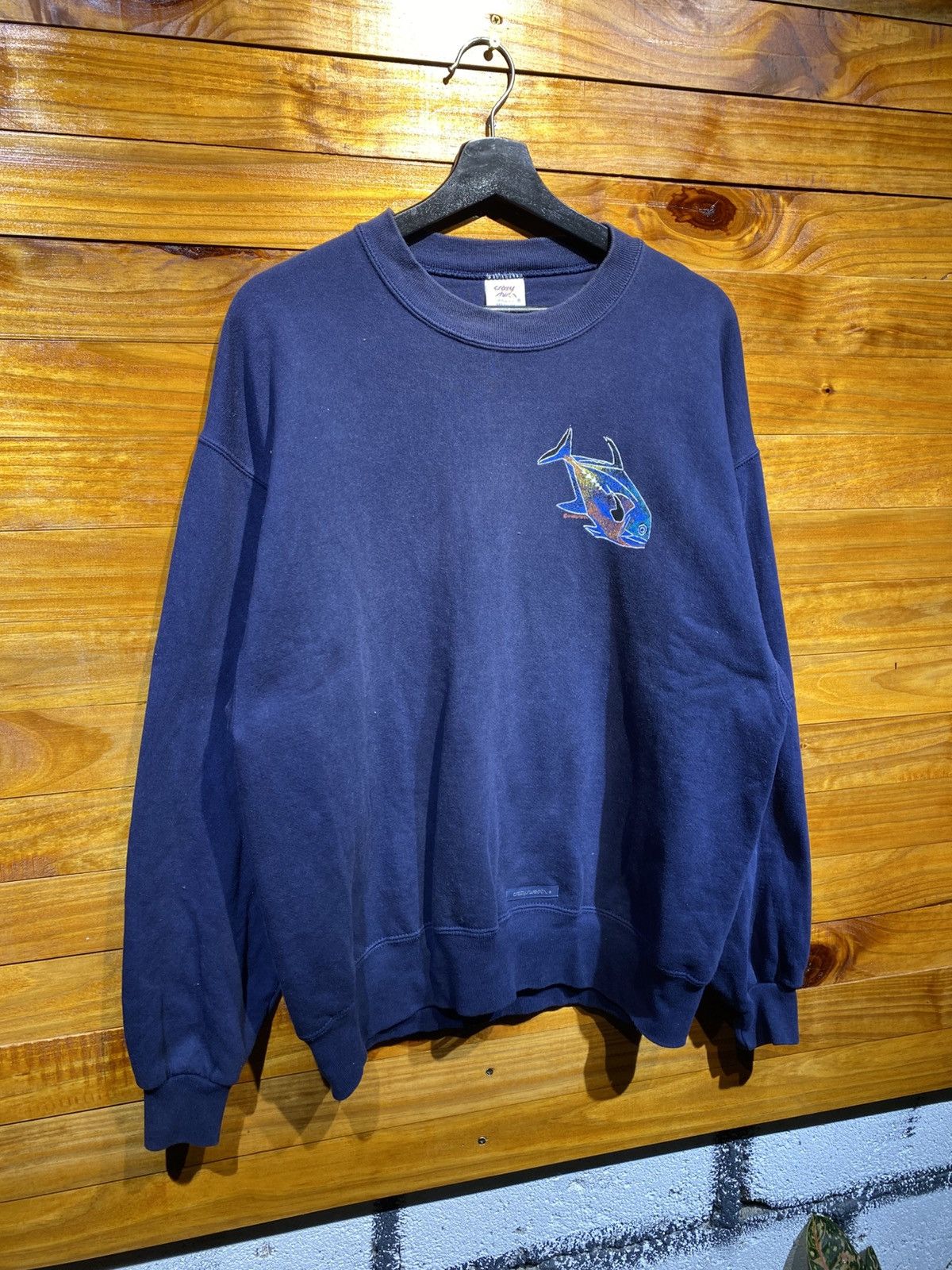 Vintage Vintage Crazy Shirt Hawaii Ulu’a Graphic Navy Blue Size US M / EU 48-50 / 2 - 9 Thumbnail