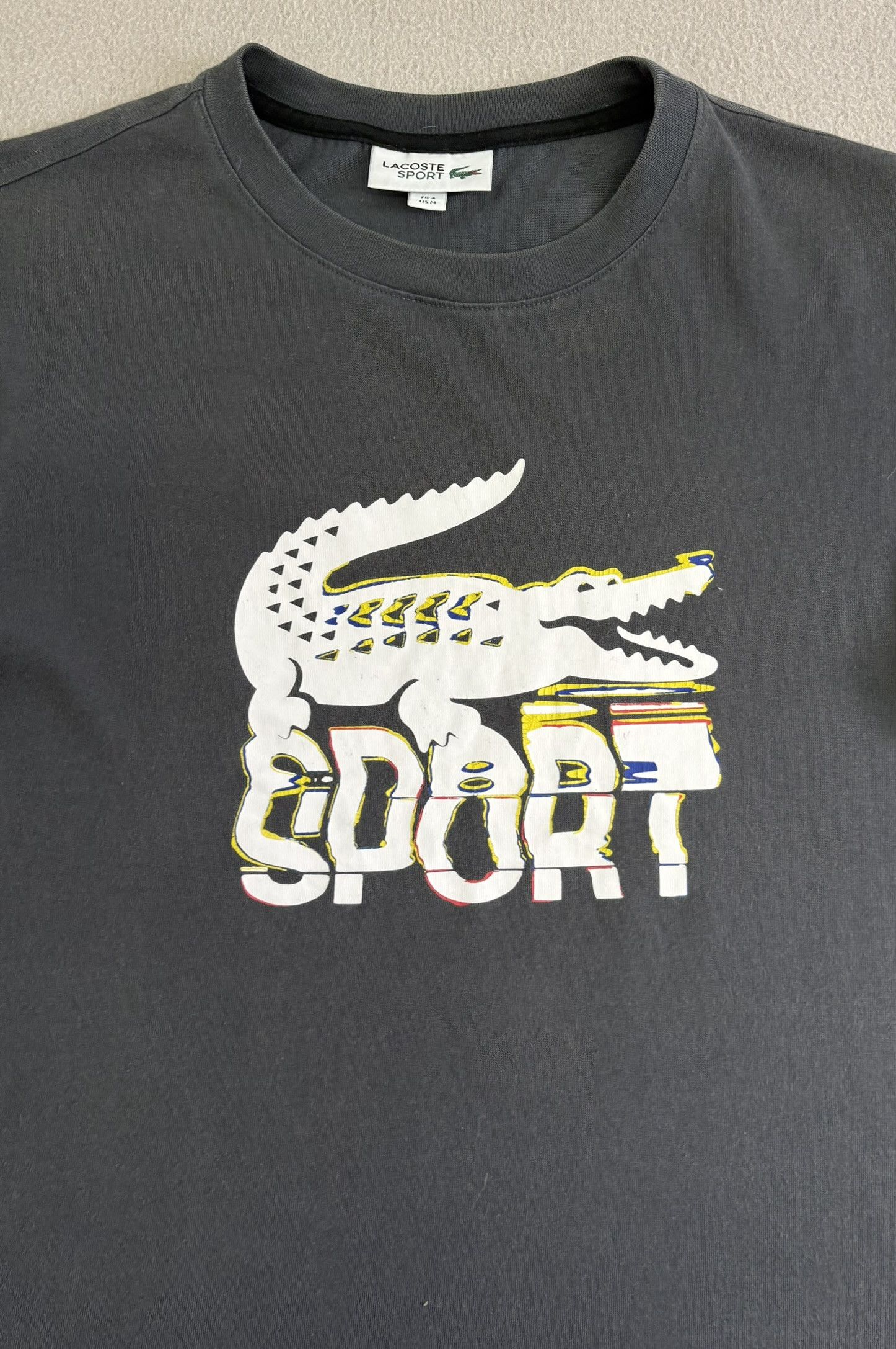 Lacoste Lacoste Sport T-Shirt Big Central Logo Medium Size US M / EU 48-50 / 2 - 7 Thumbnail