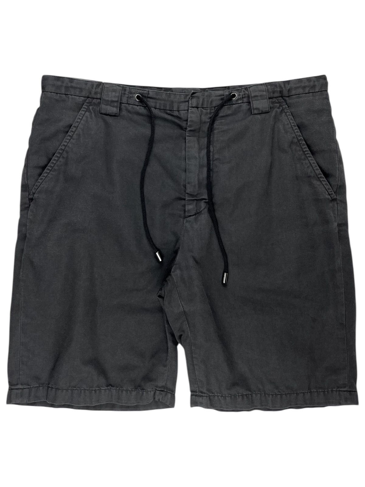Maison Margiela SS14 Maison Margiela Metal Tip Drawstring Shorts Gray Size US 30 / EU 46 - 1 Thumbnail