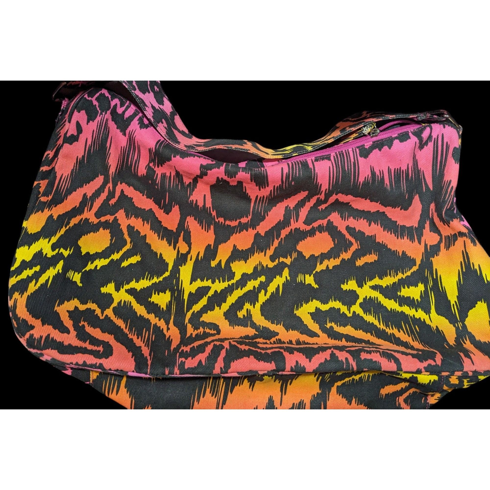 Other 90s Style Rainbow Tiger Print Canvas Shoulder Bag Size ONE SIZE - 2 Thumbnail