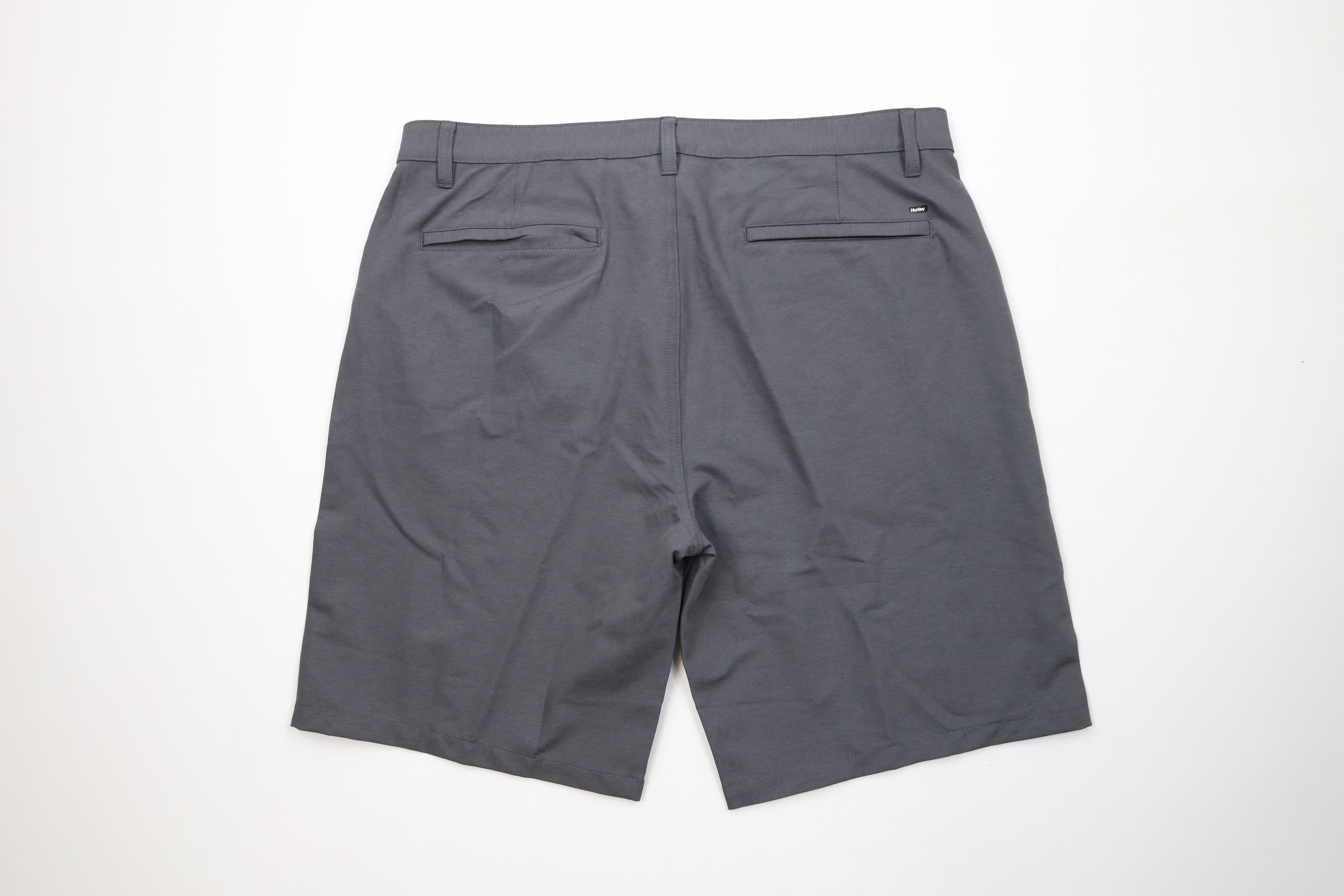 Hurley × Vintage Hurley Spell Out Reflective Logo Stretch Shorts Heather Gray Size US 38 / EU 54 - 8 Thumbnail