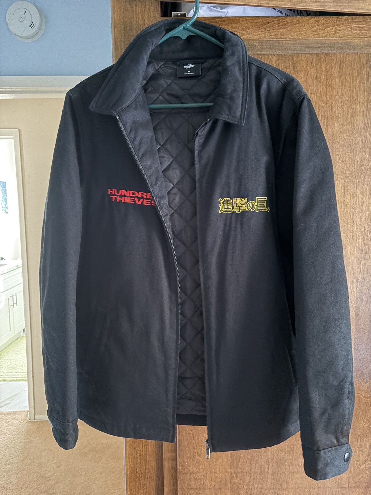 100 Thieves 100 Thieves x Attack on Titan Black Zip Jacket Size US M / EU 48-50 / 2 - 1 Thumbnail