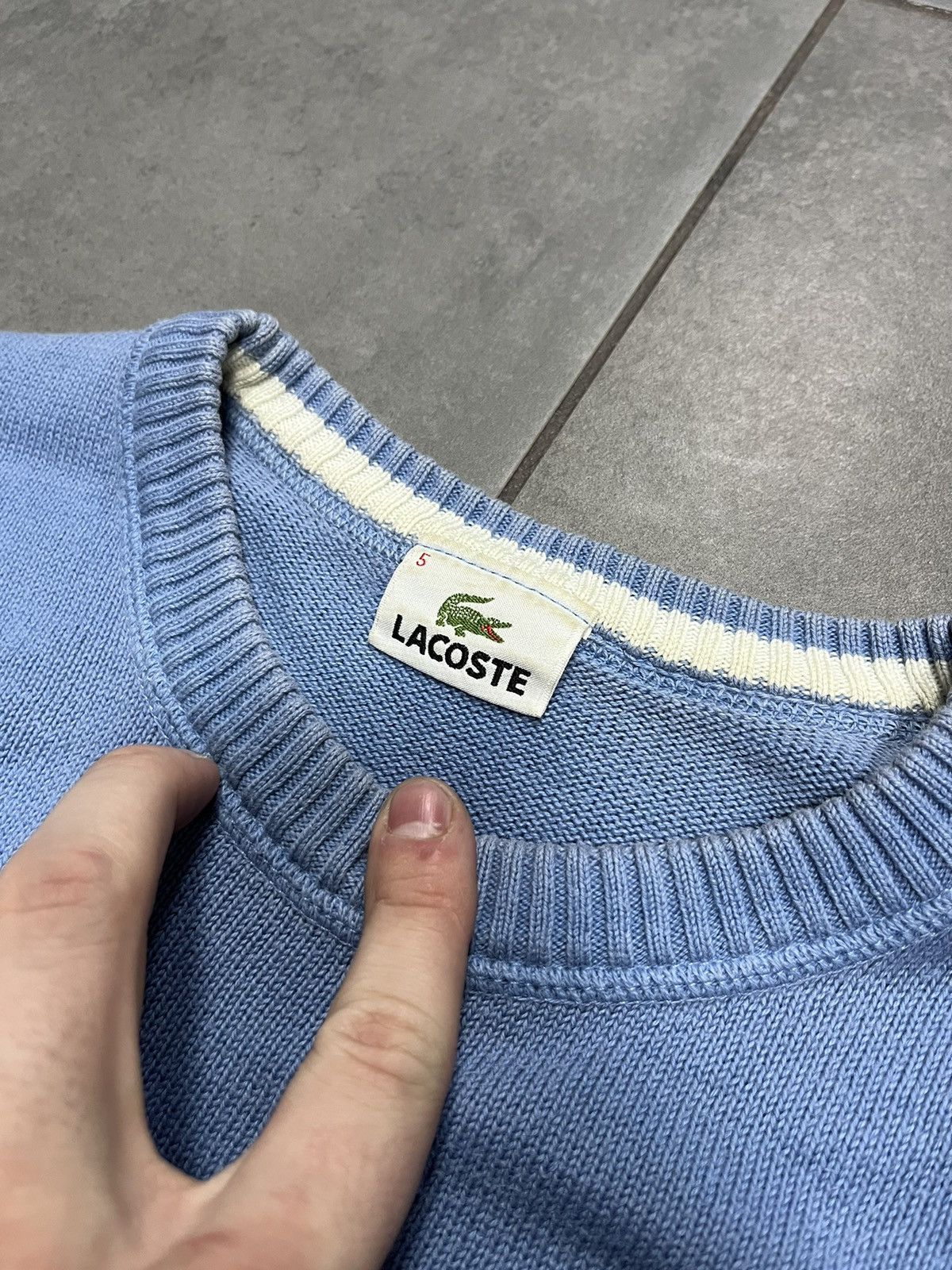 Lacoste × Vintage Sweater Vintage Lacoste Rare Size US XL / EU 56 / 4 - 4 Thumbnail