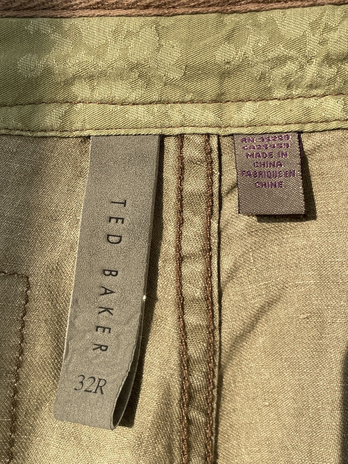 Ted Baker Ted Baker Linen Wide Pants Khaki Size US 32 / EU 48 - 14 Thumbnail