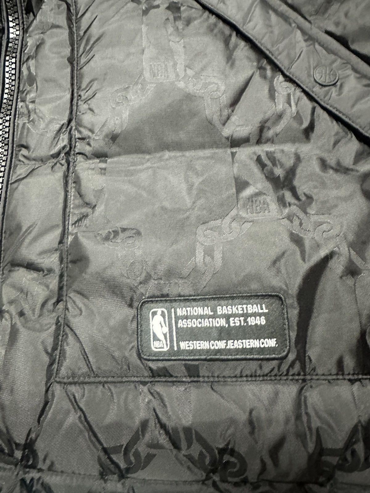 NBA *NEW NBA Style Black Puffer Vest Size XL Loose Fit Unisex Size US XL / EU 56 / 4 - 8 Thumbnail