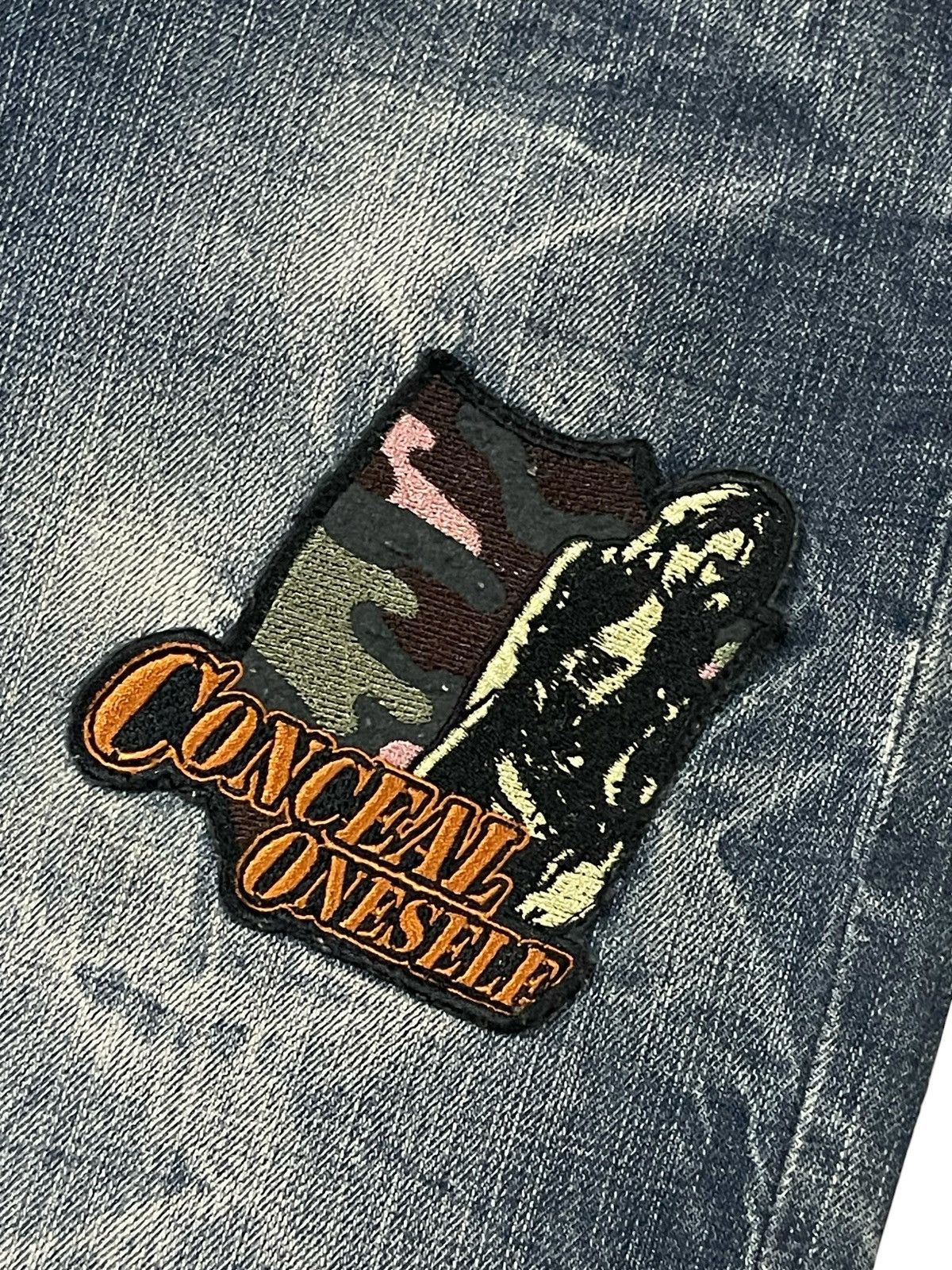 Hysteric Glamour Y2K Japan Patchwork Hysteric Distressed Jeans Denim Size US 32 / EU 48 - 6 Thumbnail