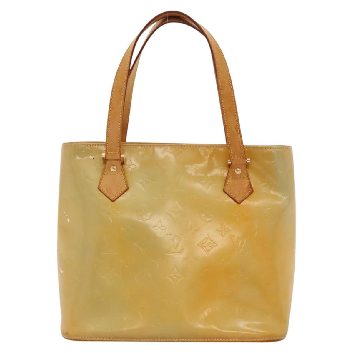 Louis Vuitton LOUIS VUITTON Monogram Vernis Houston Hand Bag Gris M91053 Size ONE SIZE - 3 Thumbnail