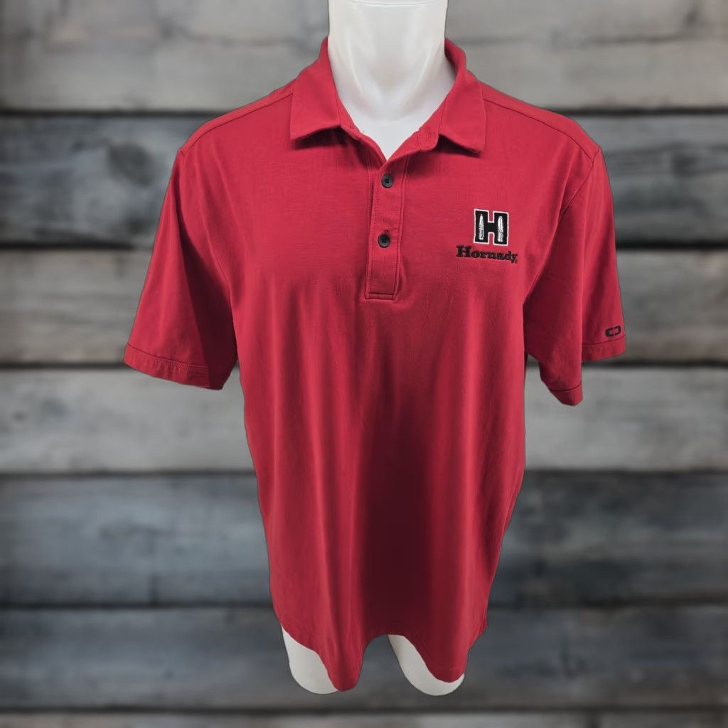 Vintage OGIO Polo Shirt Mens XL Hornady Ammunition Red Embroidered Short Sleeve Solid OGIO Size US XL / EU 56 / 4 - 1 Thumbnail