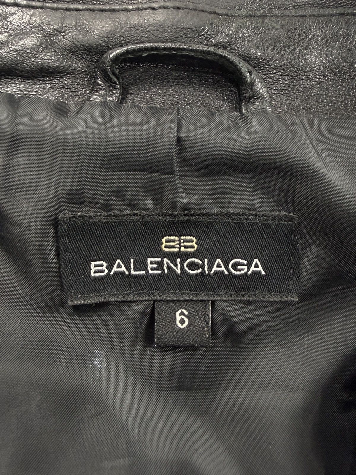 Balenciaga Vintage Balenciaga Zip Up Leather Jacket Size US L / EU 52-54 / 3 - 8 Thumbnail