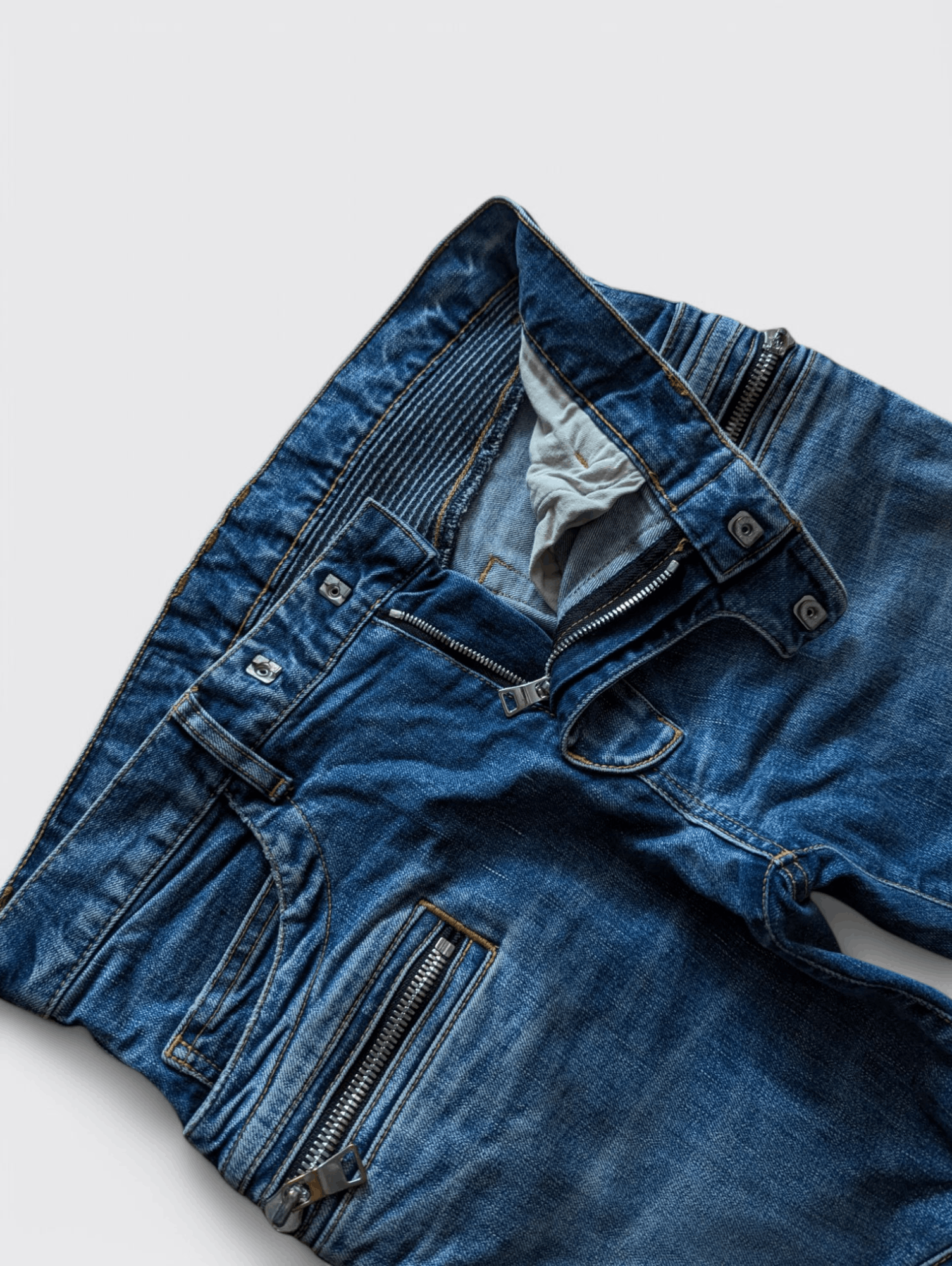 Balmain Balmain Og Biker Denim Jeans Pants Size US 30 / EU 46 - 9 Thumbnail