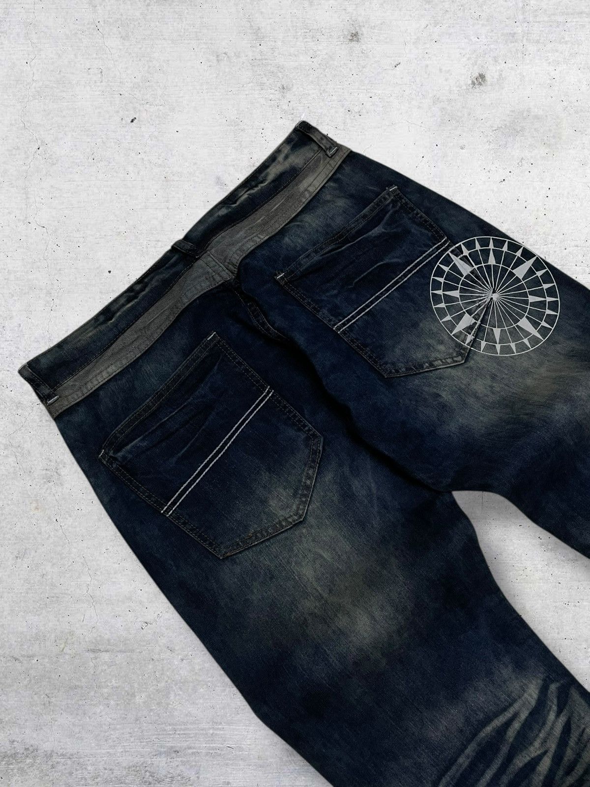 Beauty Beast VINTAGE GOD TRADITION JAPAN PRINCESS YAKUZA STEAMPUNK DENIM Size US 32 / EU 48 - 15 Thumbnail