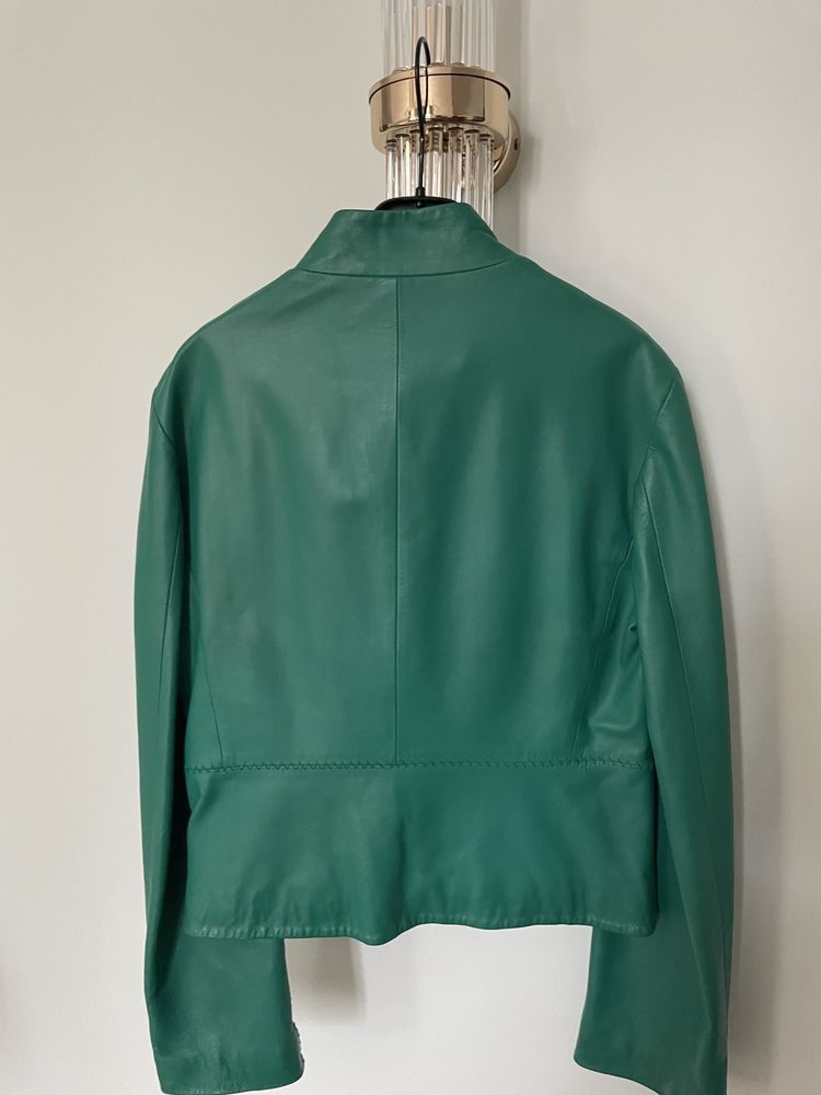 Versus Versace Versace Versus Emerald Leather Jacket Size S / US 4 / IT 40 - 5 Thumbnail