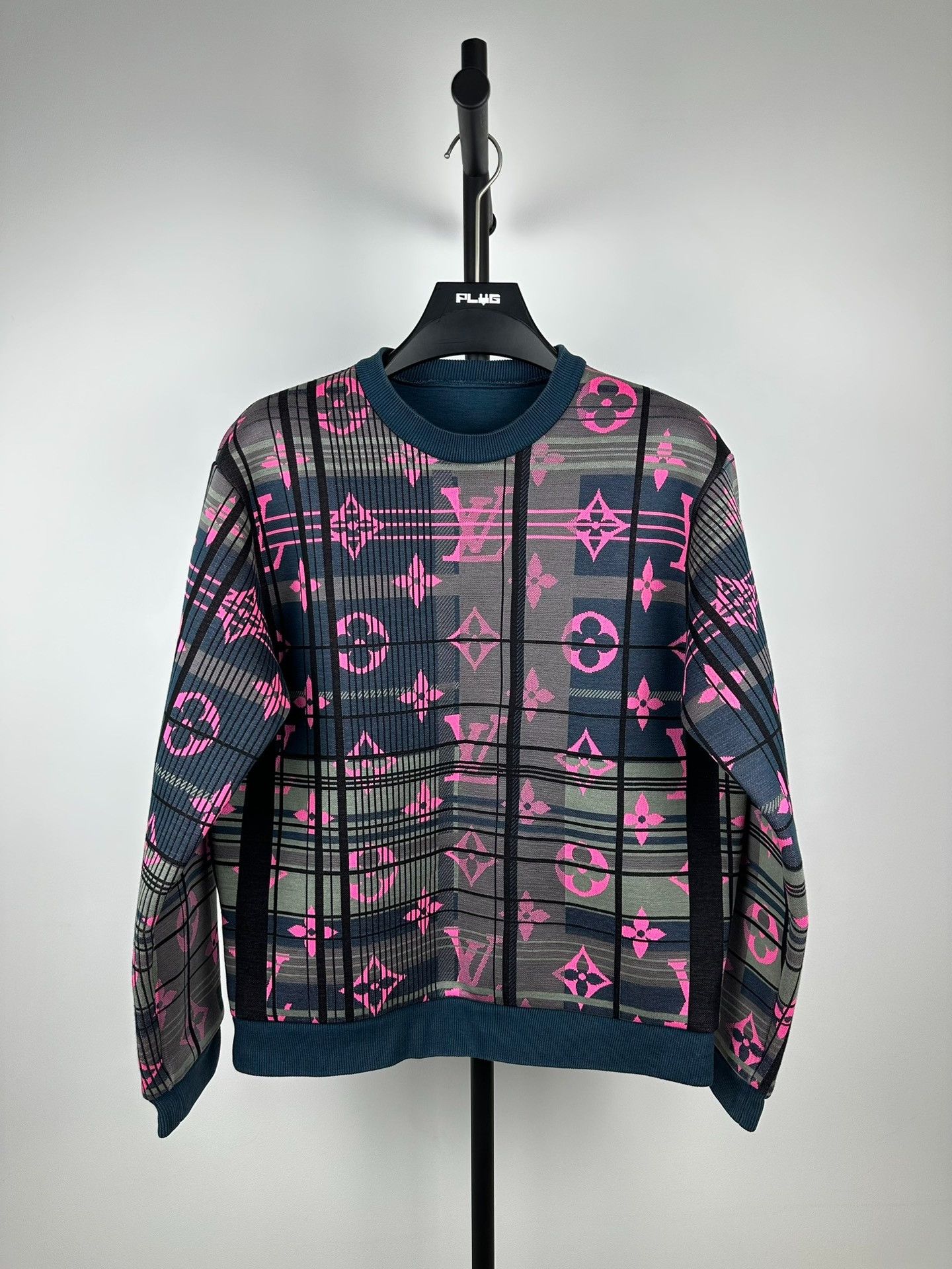 Louis Vuitton Louis Vuitton Neon Monogram Space Cotton Sweatshirt Size US XL / EU 56 / 4 - 1 Thumbnail