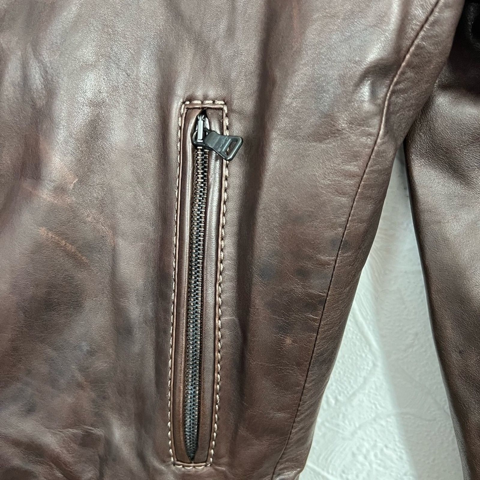 Etro Etro Men's Lambskin Biker Bomber Jacket US XL Made in Italy Size US XL / EU 56 / 4 - 7 Thumbnail