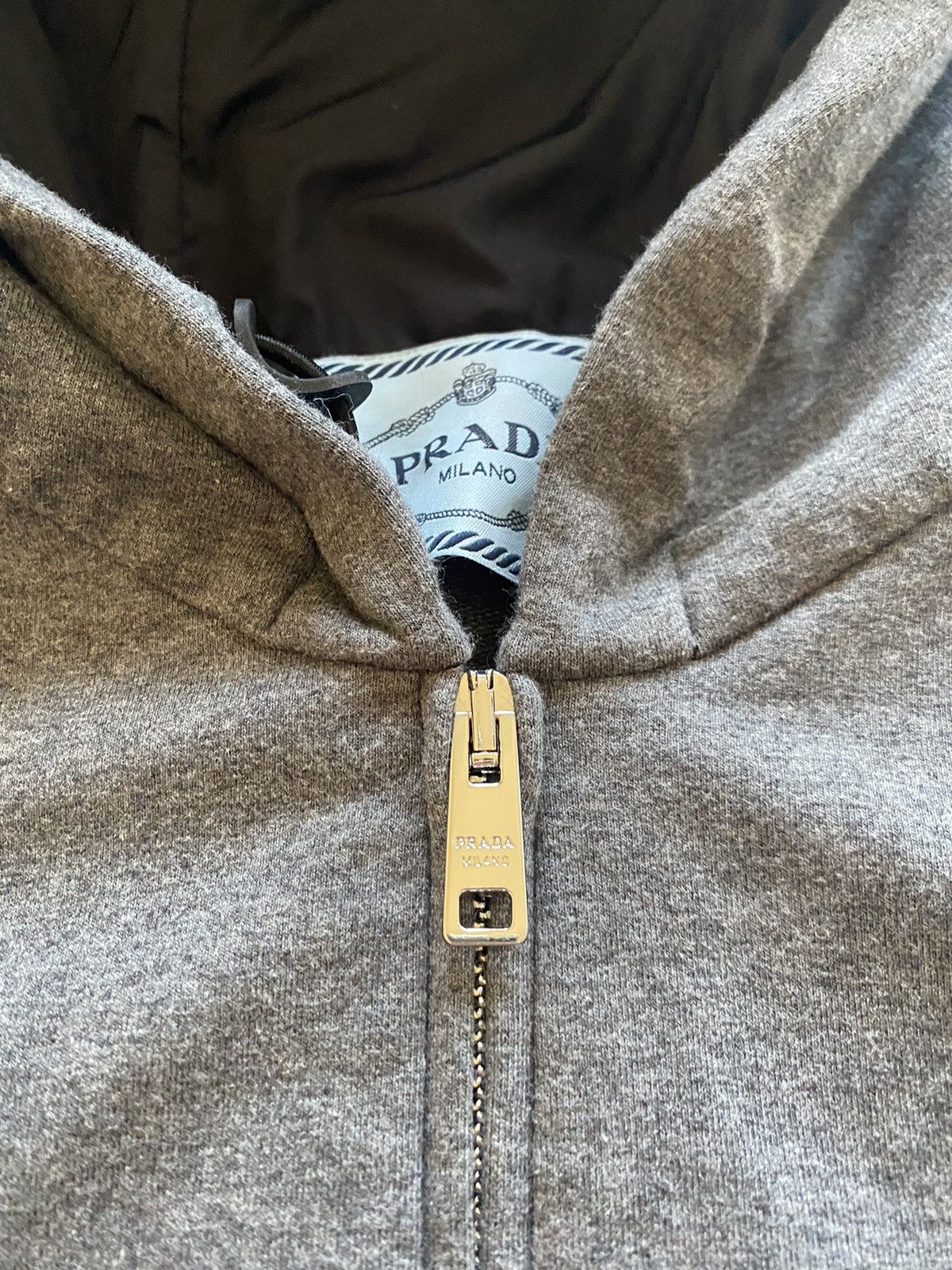 Prada Prada grey hoodie Size US S / EU 44-46 / 1 - 4 Thumbnail