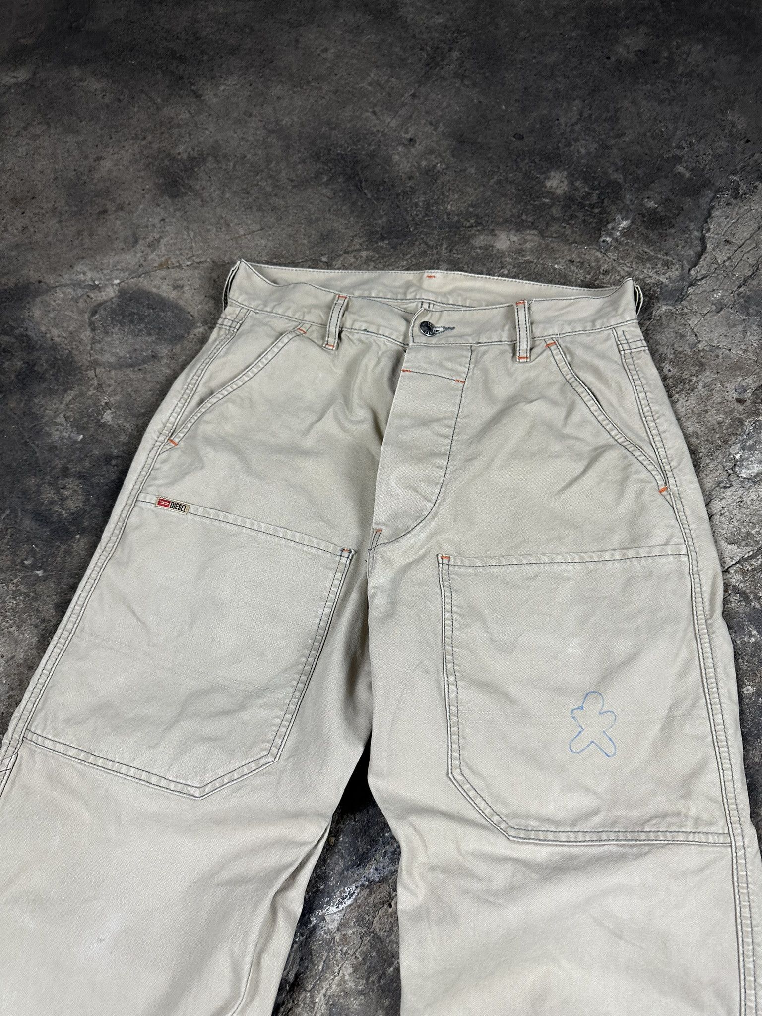 Diesel Vintage Diesel Doubleknee Oversized Pants Workwear Size US 30 / EU 46 - 2 Thumbnail