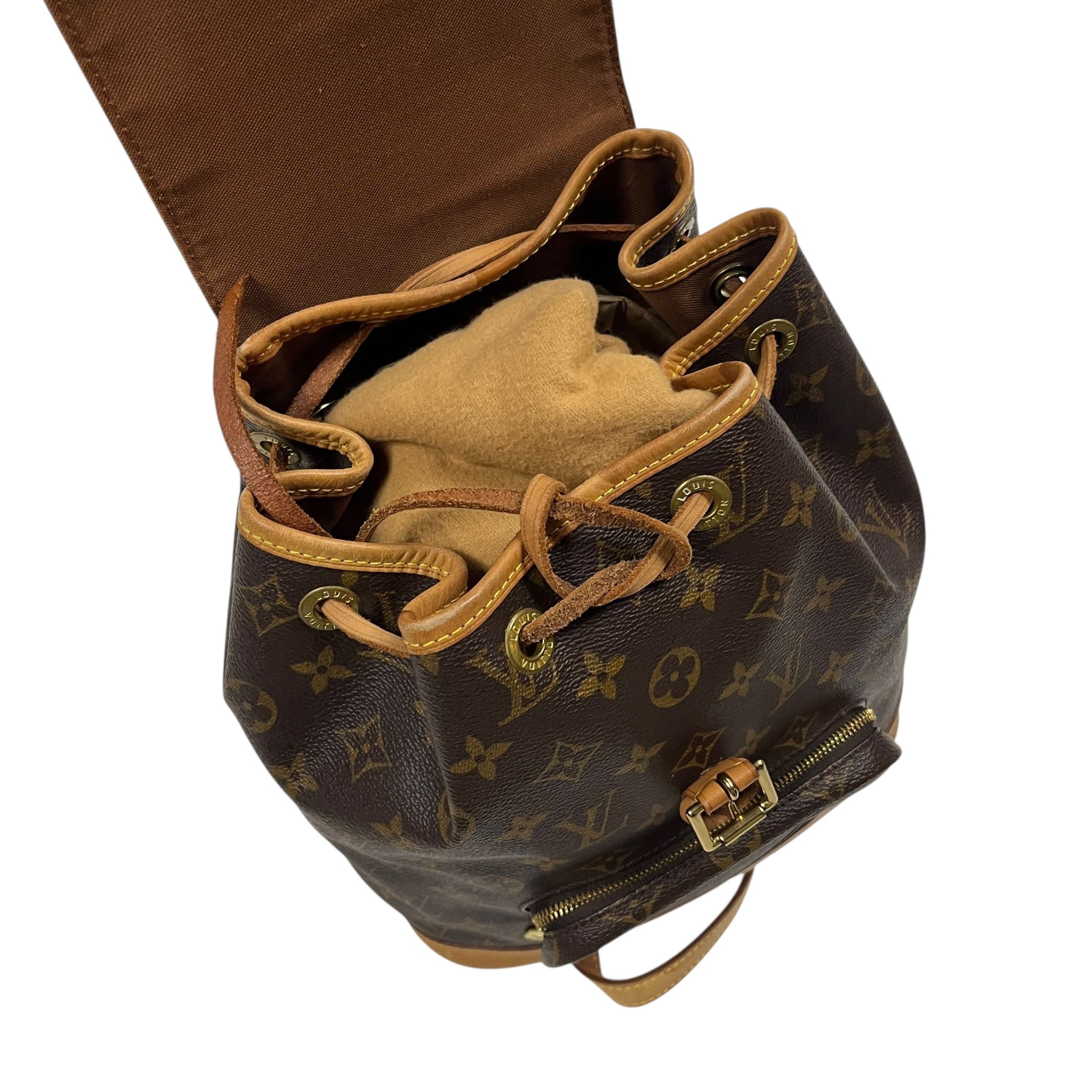 Louis Vuitton 2000 Louis Vuitton Montsouris PM Monogram Backpack - O/S Size ONE SIZE - 7 Thumbnail