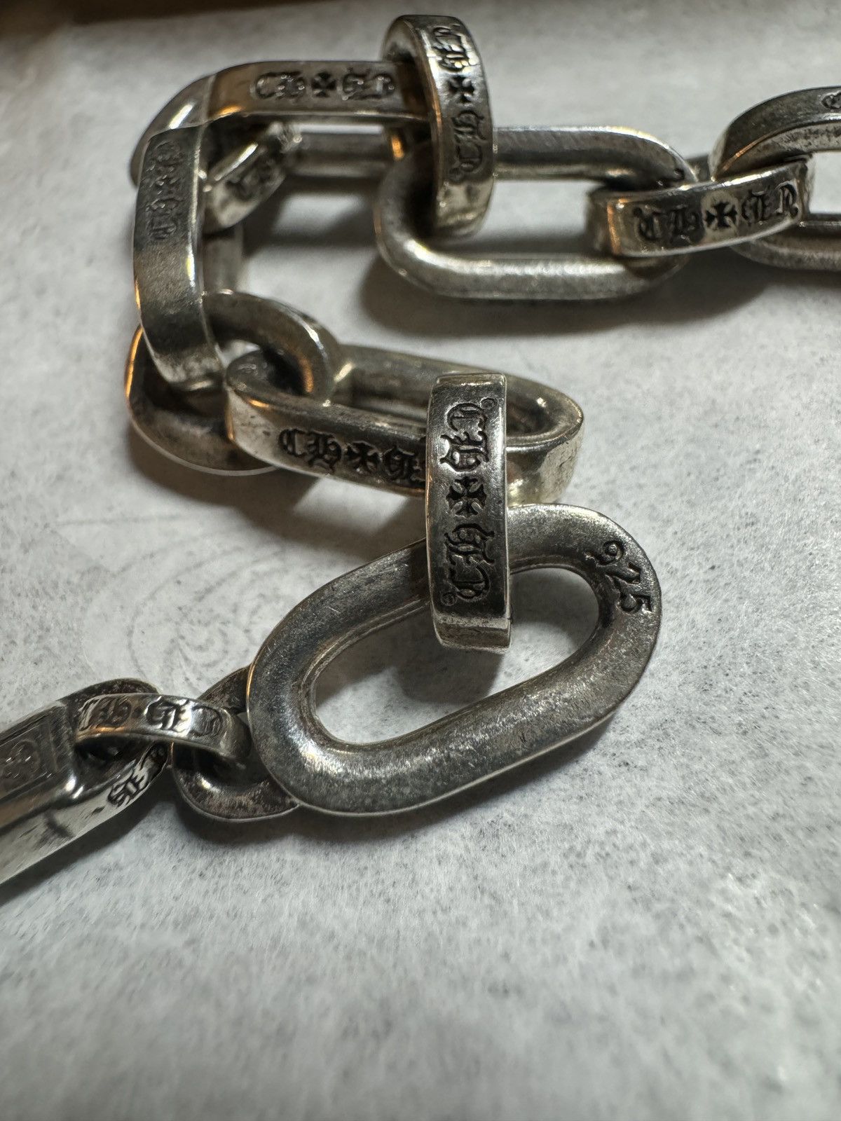 Chrome Hearts Chrome Hearts Paper Chain Bracelet Large Links Size ONE SIZE - 2 Thumbnail