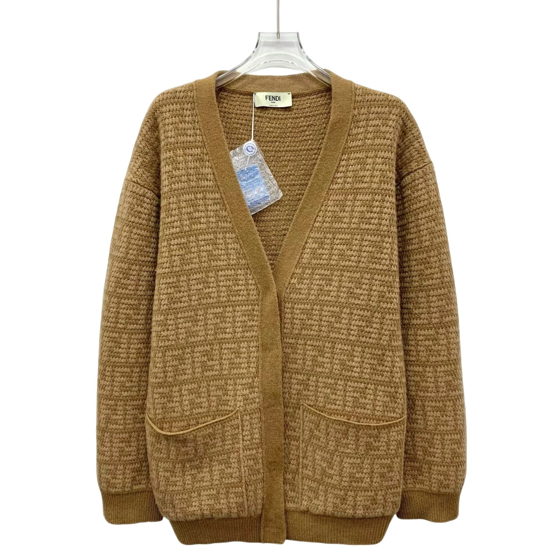 Fendi Fendi FF Monogram Cashmere Cardigan IT 38 Size XS / US 0-2 / IT 36-38 - 1 Thumbnail