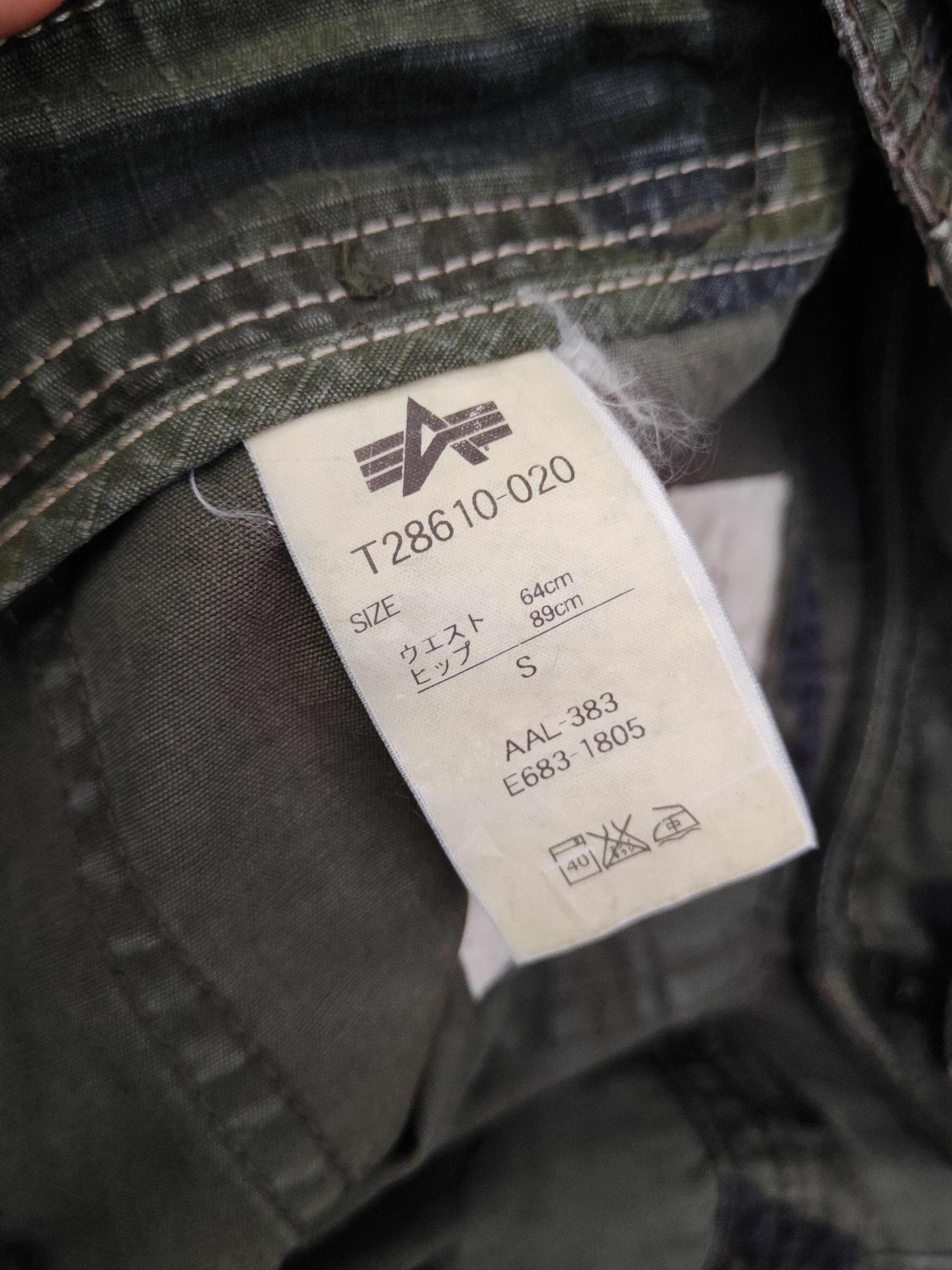 Alpha Industries DL Alpha Industries Camouflage Multipocket Cargo Pants #2348 Size 26" / US 2 / IT 38 - 14 Thumbnail