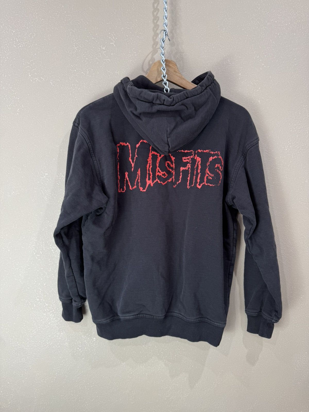 Band Tees Vintage Misfits Hoodie Skull Washed Punks H&M Emo Band Size XS / US 0-2 / IT 36-38 - 2 Thumbnail