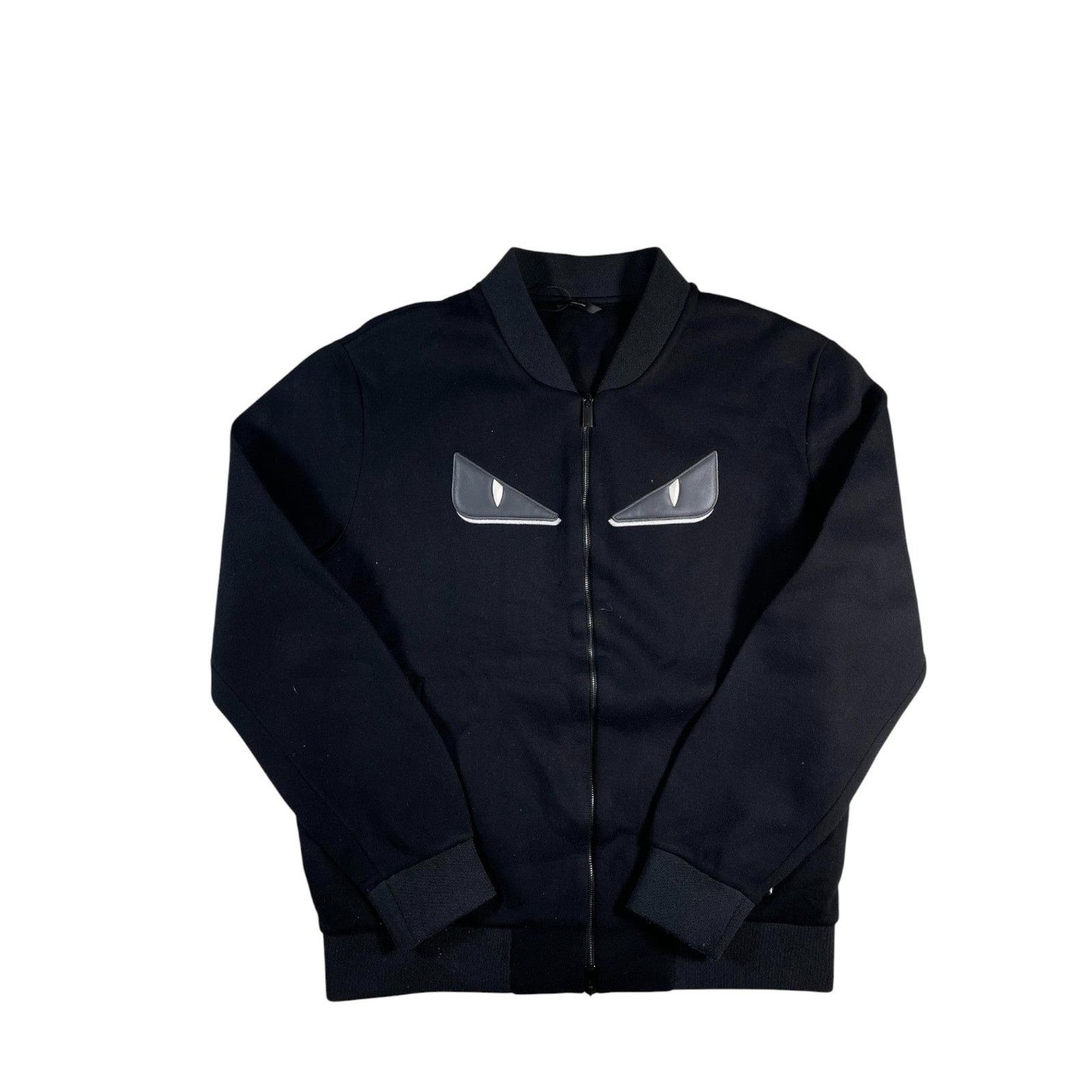 Fendi Fendi 'Monster Eyes' Black Quarter Zip Size US L / EU 52-54 / 3 - 1 Thumbnail