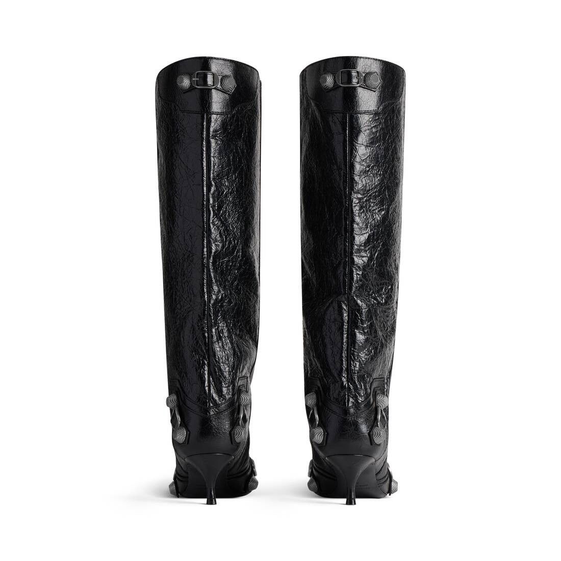 Balenciaga o1srvl11e1025 Cagole Wide Boots in Black Size US 6 / IT 36 - 5 Thumbnail
