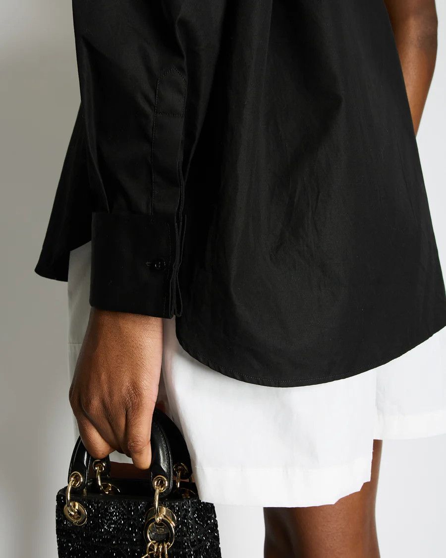 Dior o1y0825 Solid Color Shirt in Black Size M / US 6-8 / IT 42-44 - 2 Thumbnail
